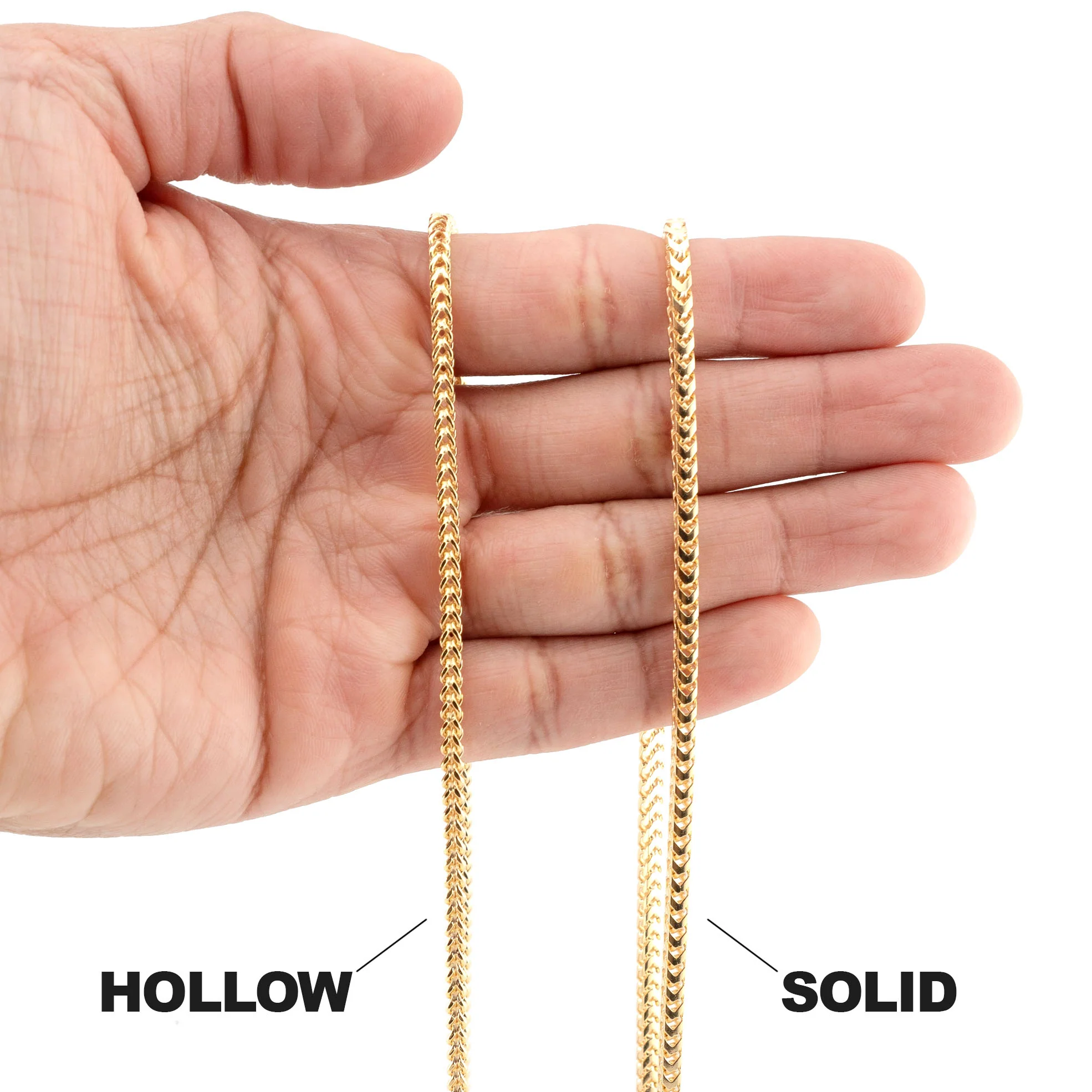 10K Gold Franco Necklace / 3 MM - Image 5