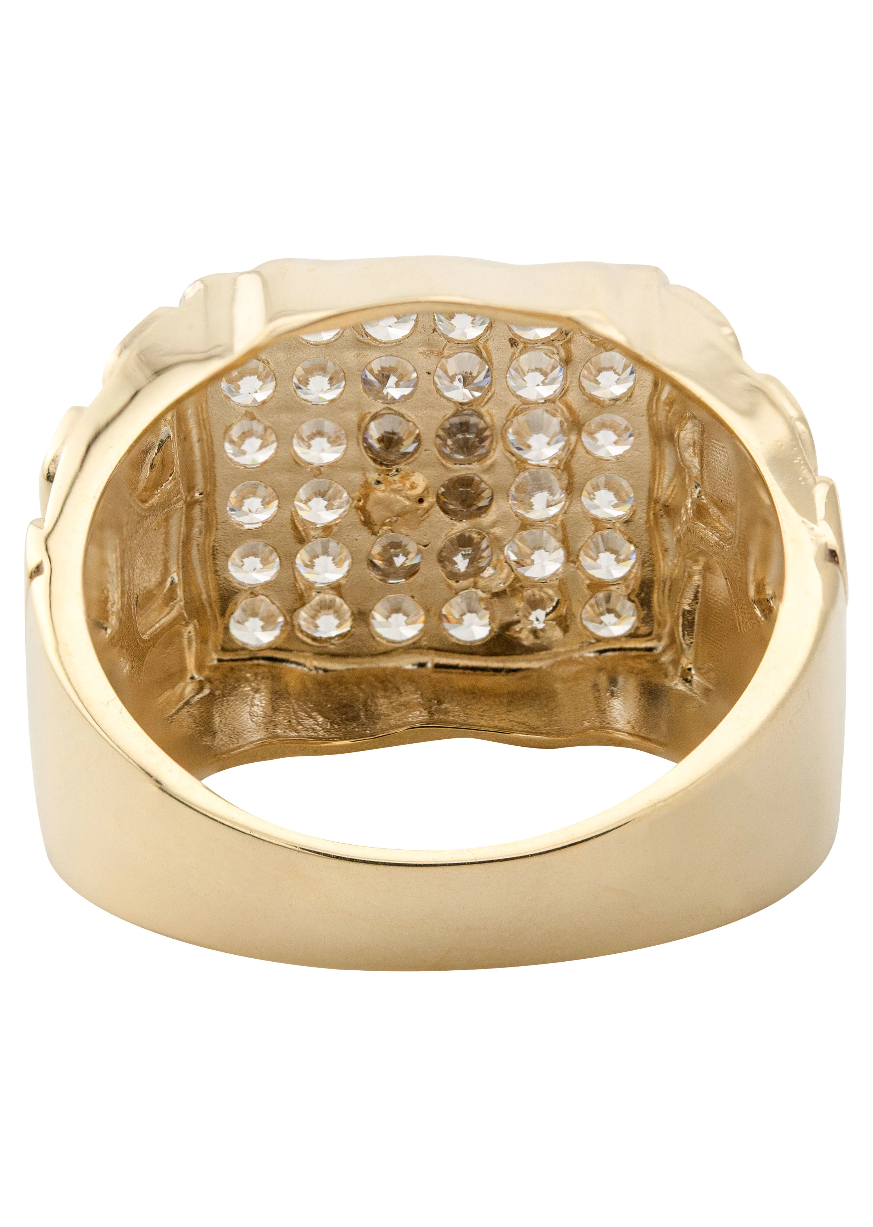 10K Gold Cz Praying Hands Ring For Men | 5 Grams - Image 3
