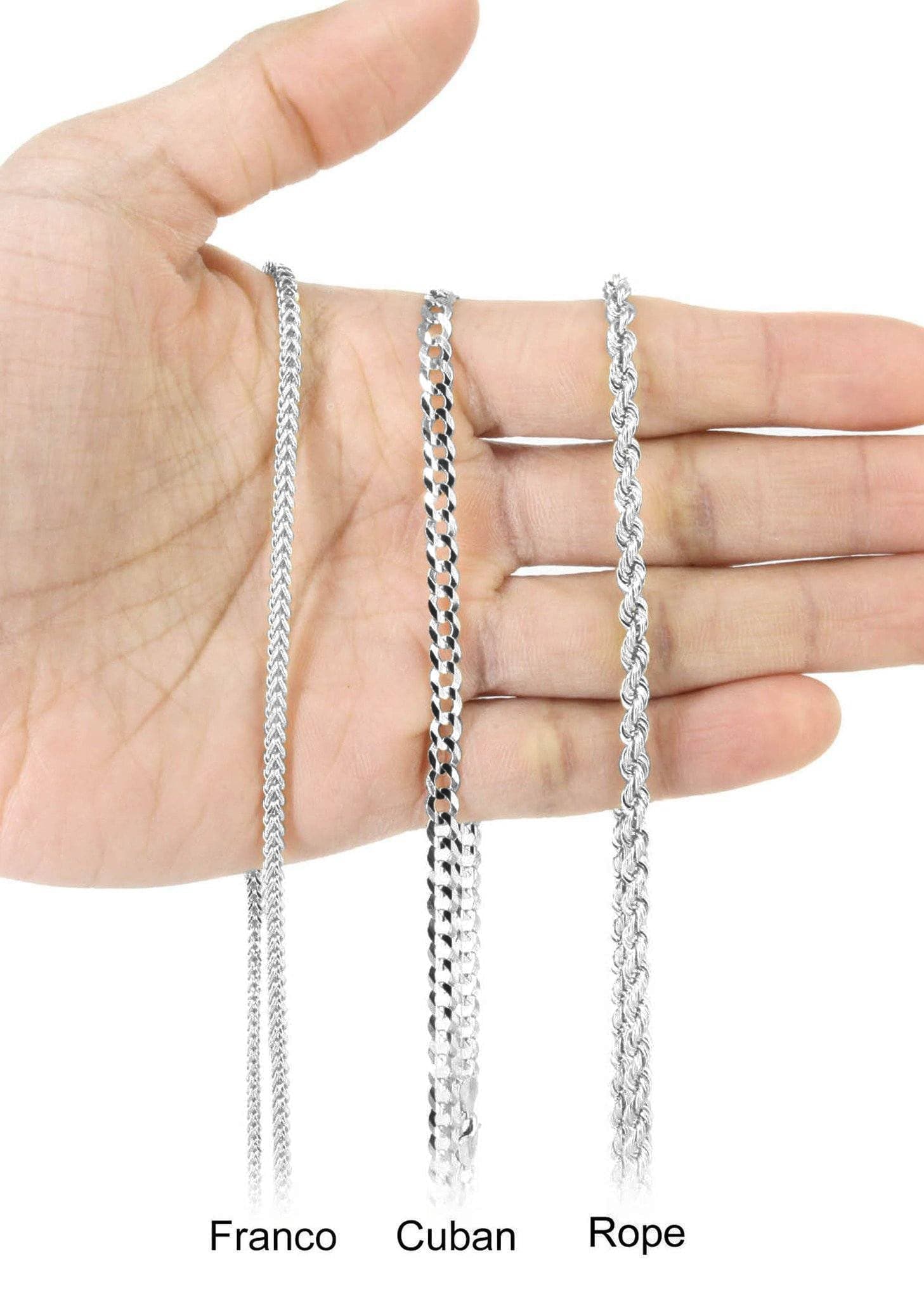 10K White Gold Diamond Round Picture Pendant Necklace | Appx. 16 Grams - Image 6