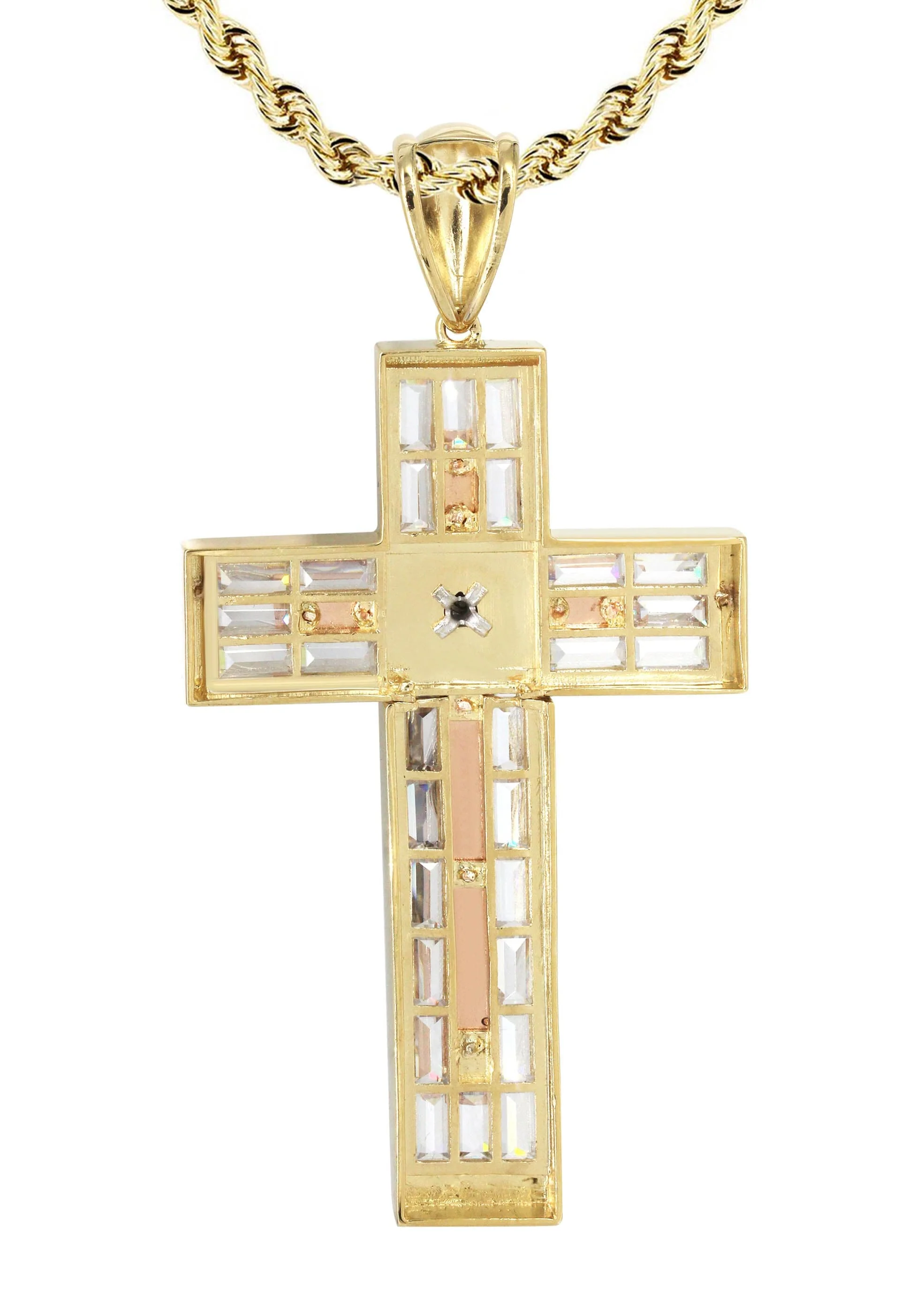10K Yellow Gold Cross /Crucifix Necklace | Appx. 47 Grams - Image 3