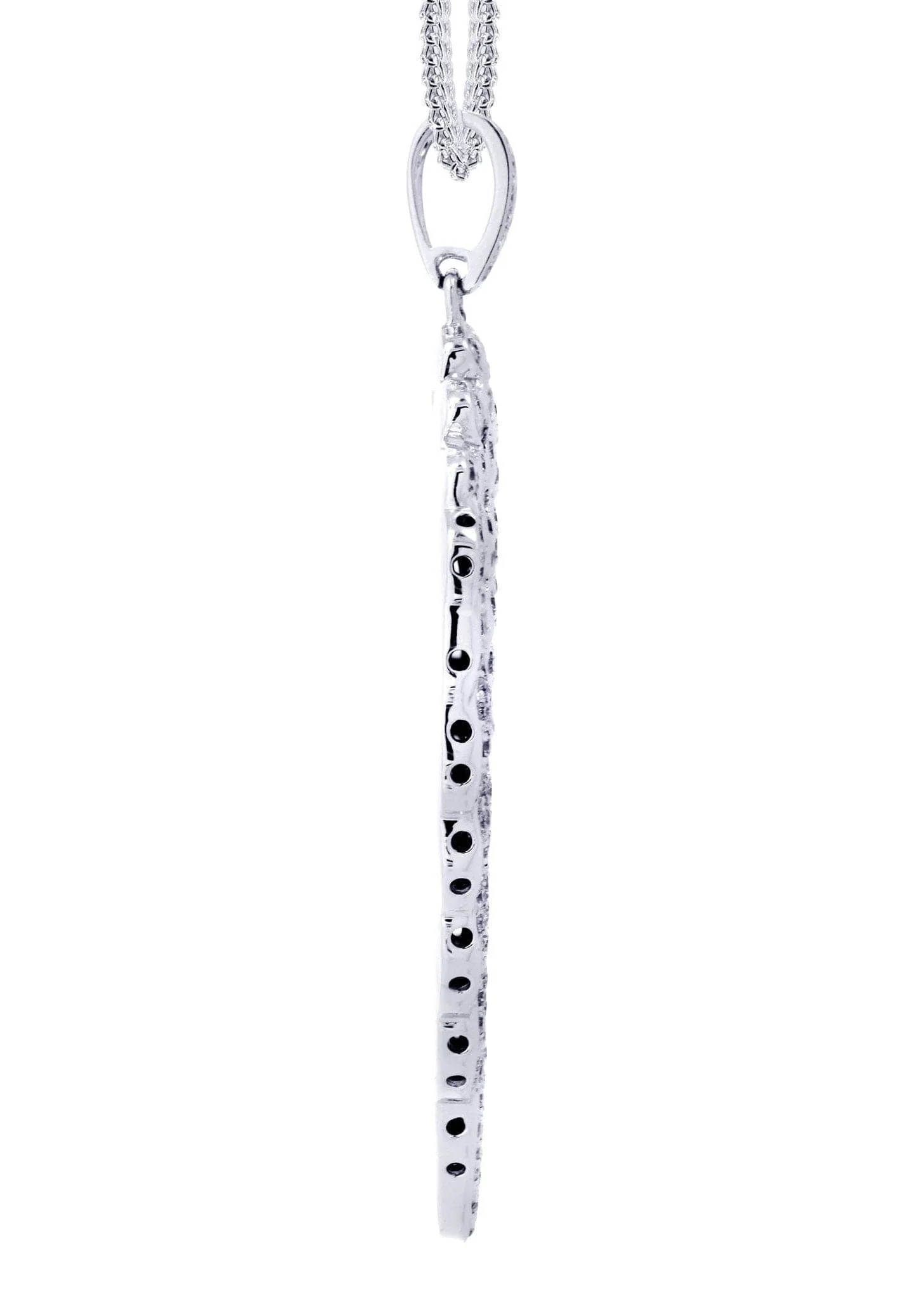 14K White Gold Angel Wing Diamond Necklace | 1.75 Carats - Image 4