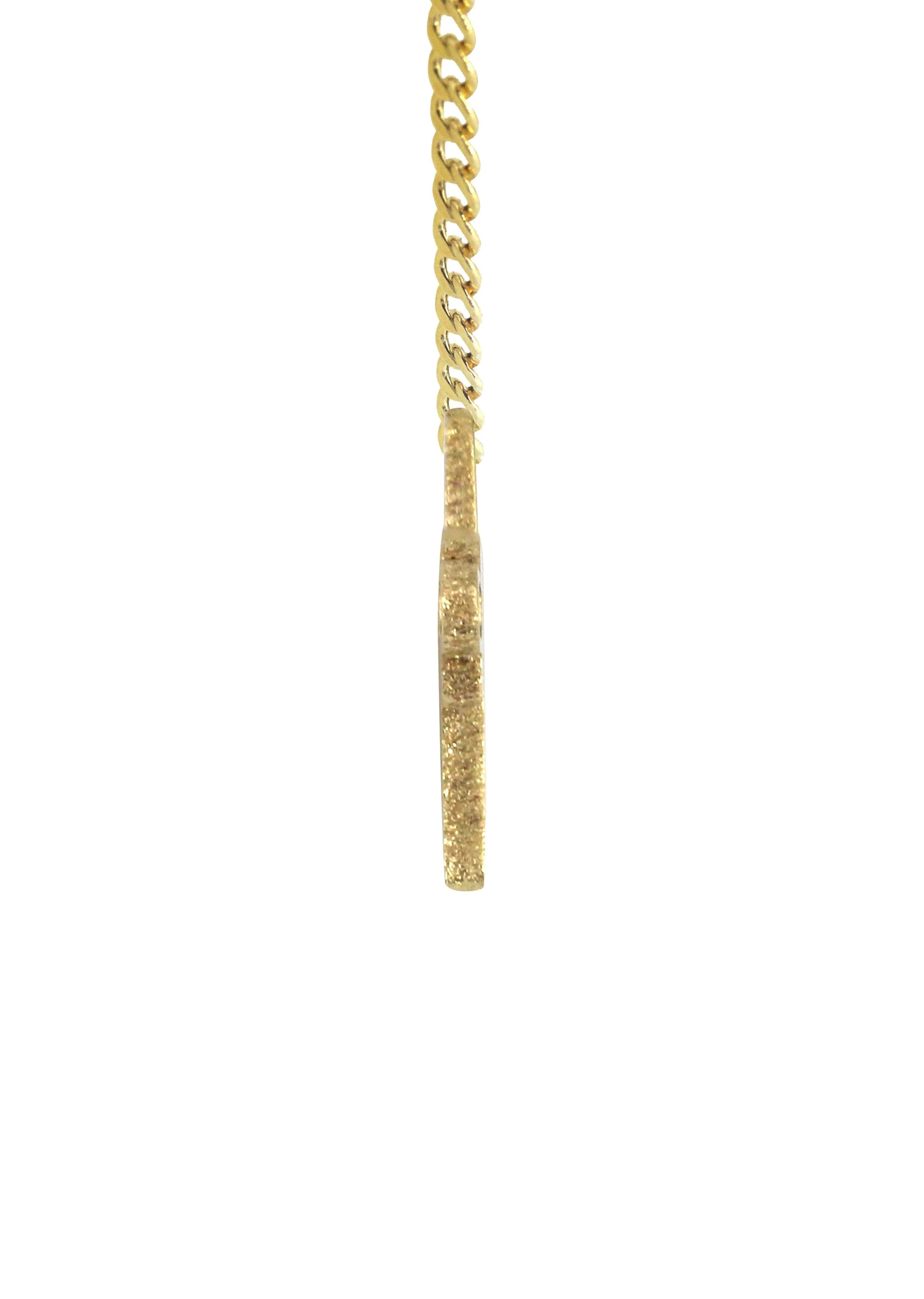 14K Gold  Script Name Plate Necklace | Style #5 - Image 3