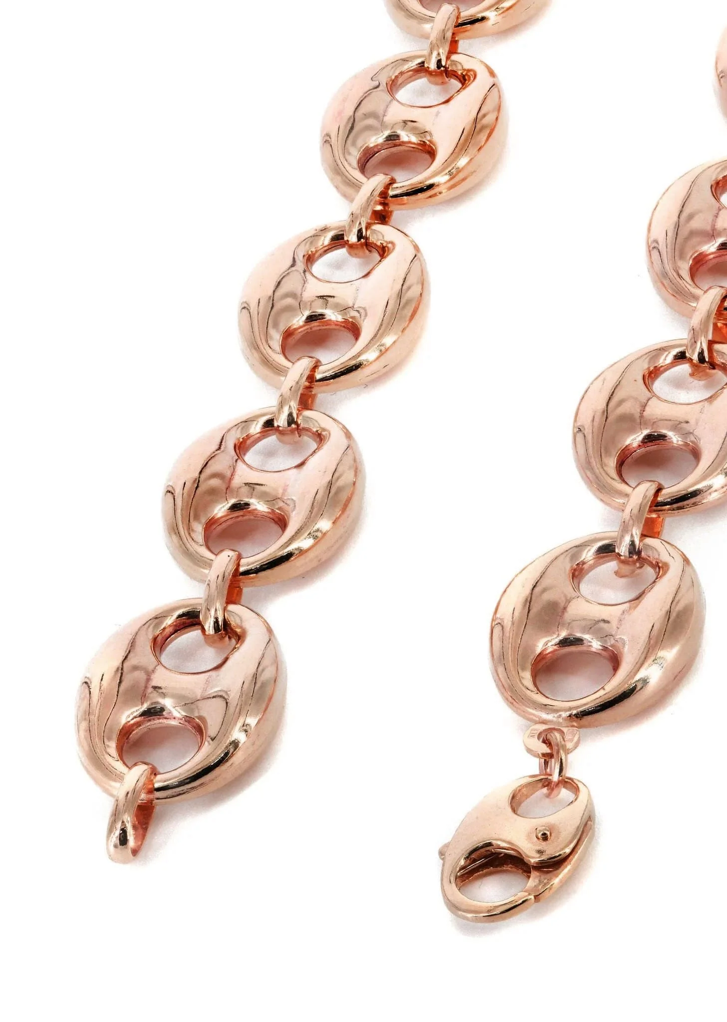 Semi Solid  Puff Chain - 14K Rose Gold - Image 4