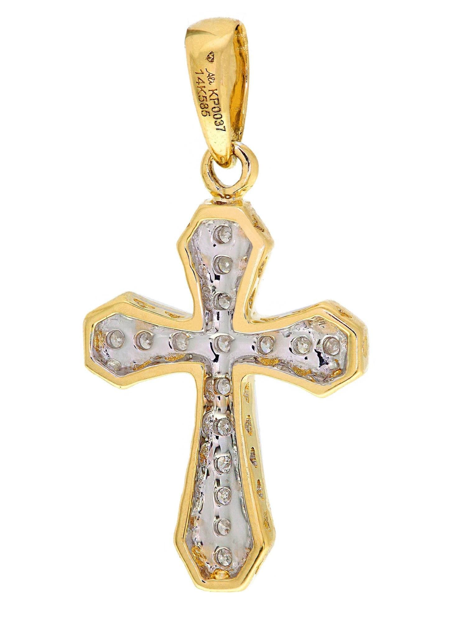 Diamond Cross Pendant | 1.12 Grams | 0.11 Carats - Image 4