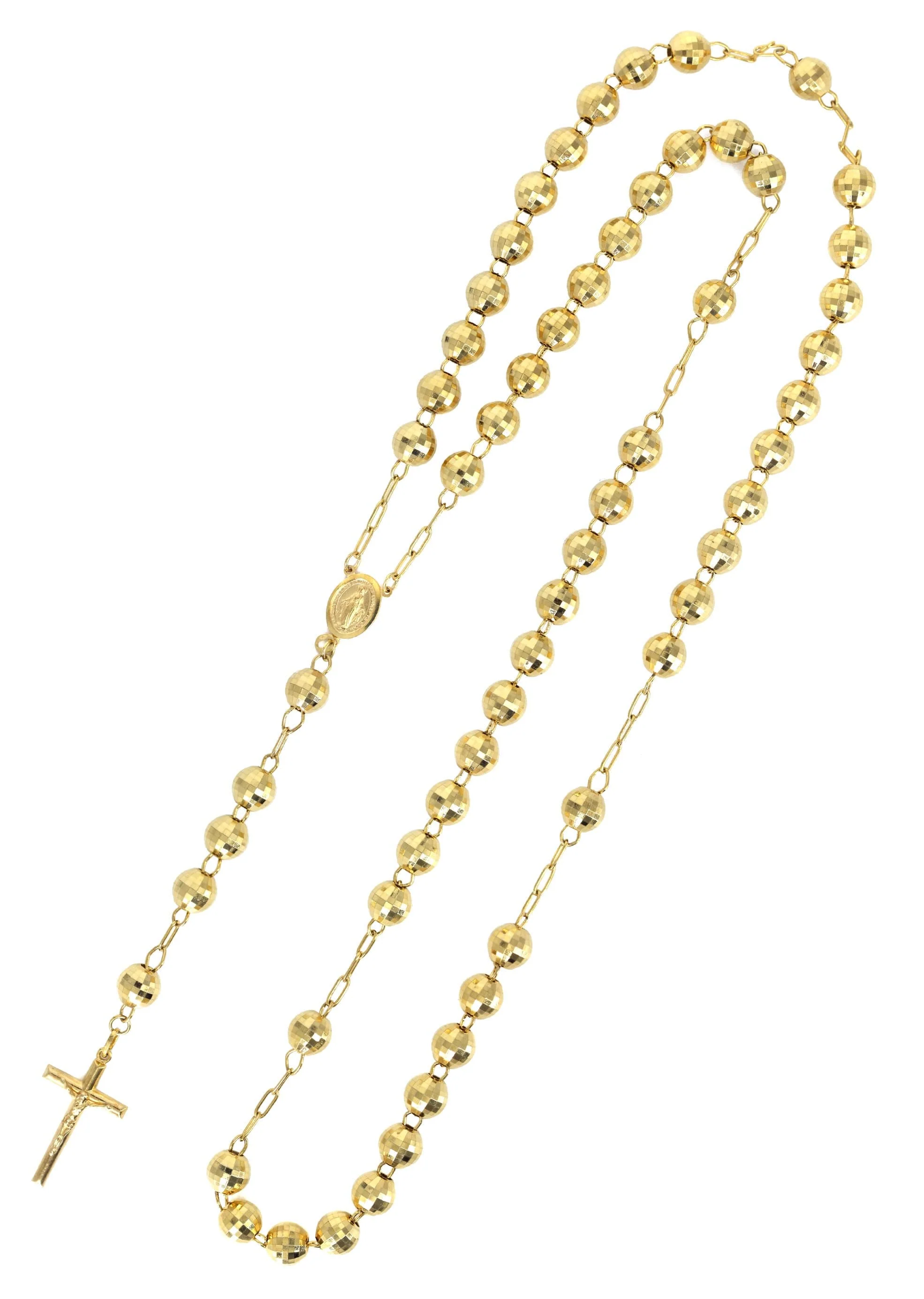 14K Yellow Gold Rosary Chain - Image 2