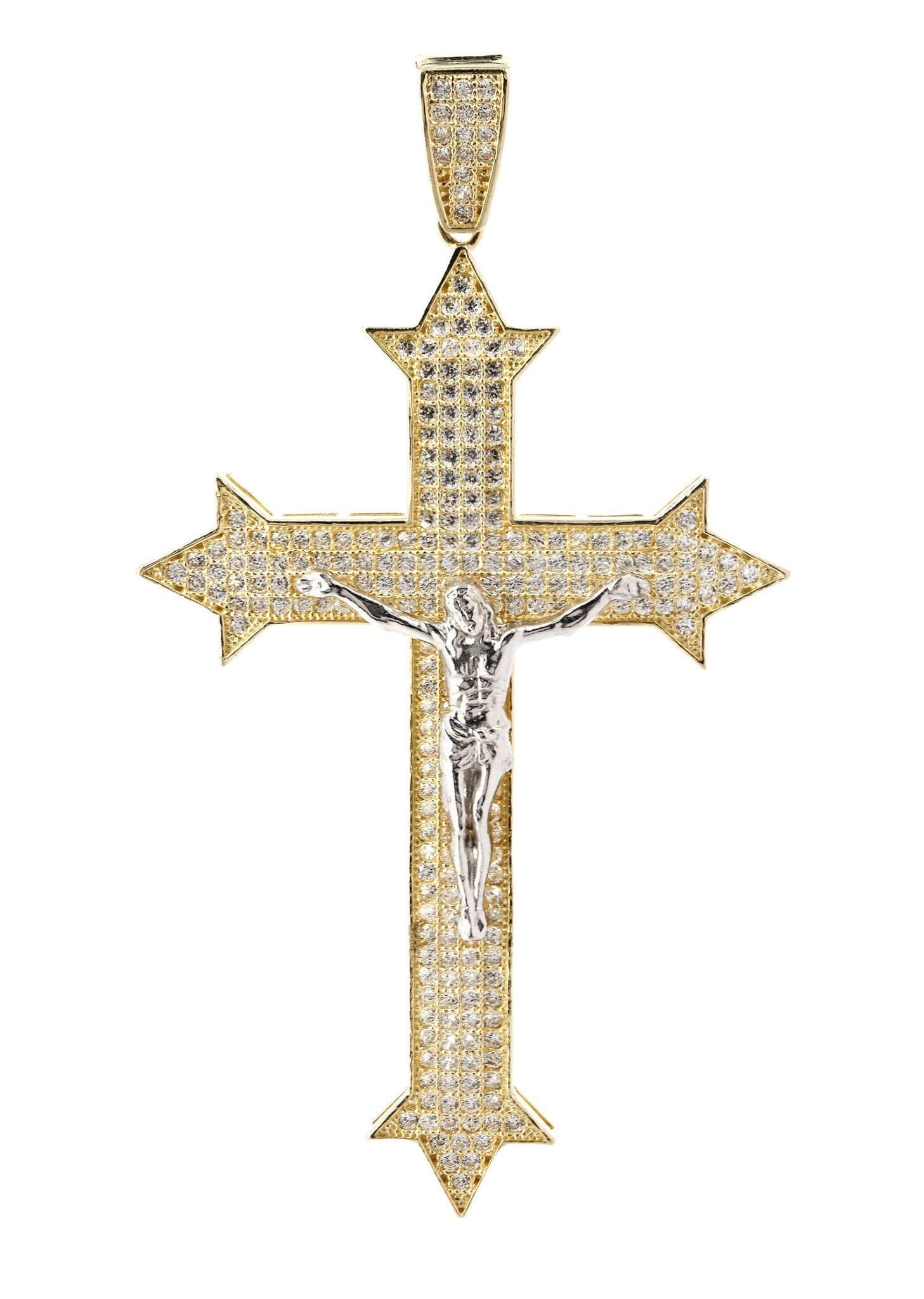 10K Gold Cross / Crucifix Pendant  |  8.6 Grams