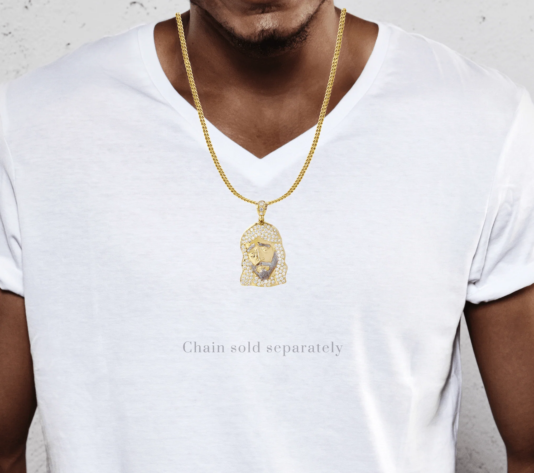 10K Gold Jesus Piece Pendant  |  17.1 Grams - Image 2