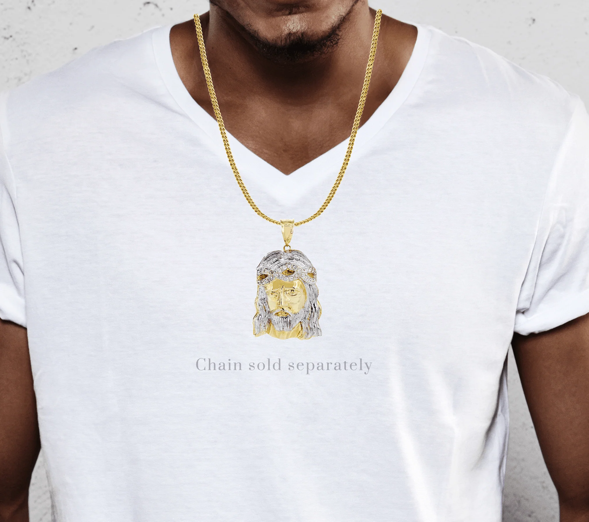 10K Gold Jesus Piece Pendant  |  59.2 Grams - Image 2