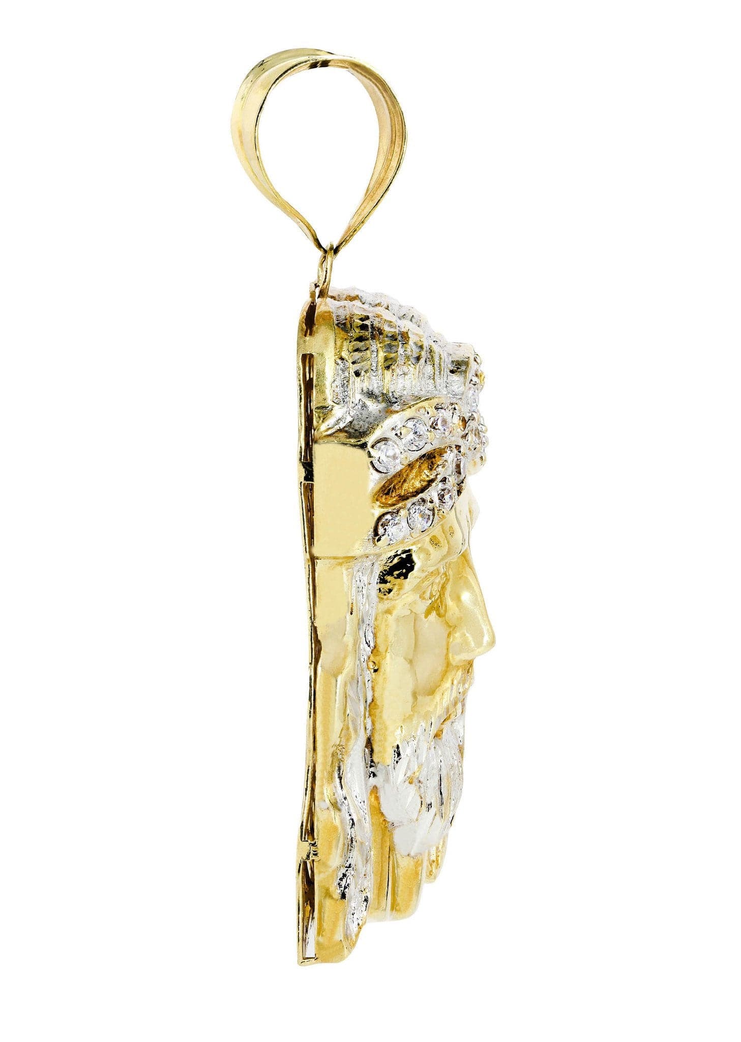 10K Gold Jesus Piece Pendant  |  59.2 Grams - Image 4