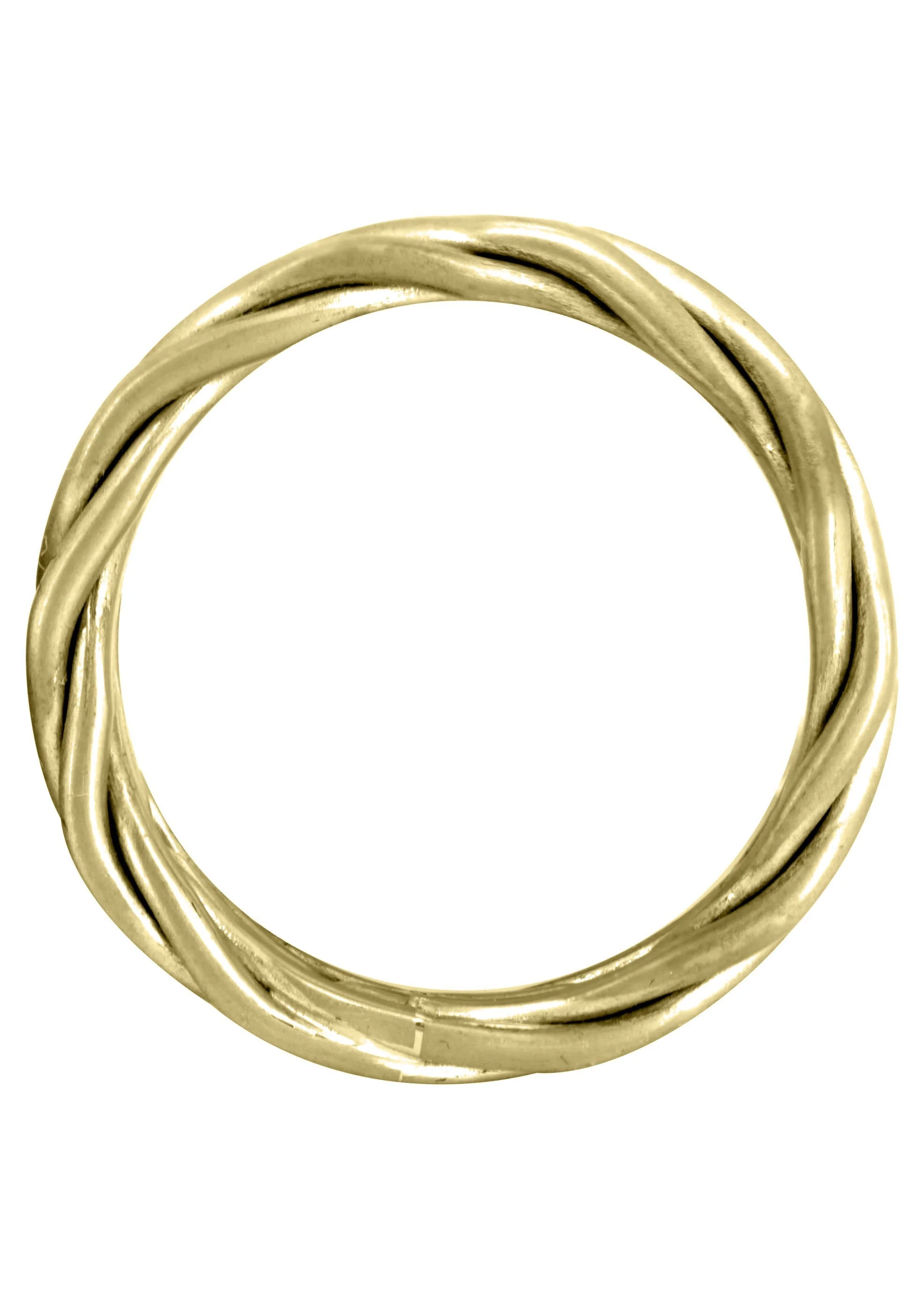 Yellow Gold Braided Mens Wedding Band | GB Finish (Miguel) - Image 2