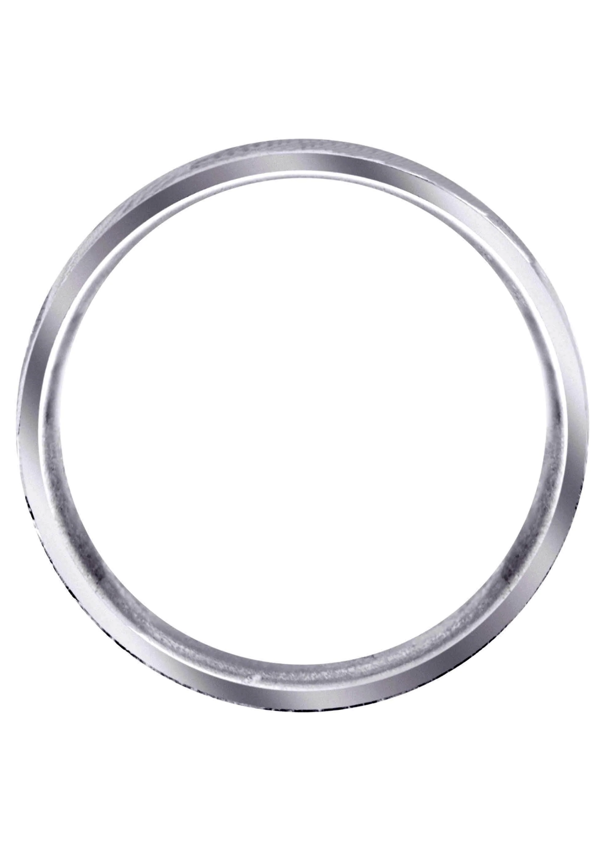 Carved Diamond Cut Mens Wedding Band | Satin / High Polish Finish (Leonardo) - Image 3