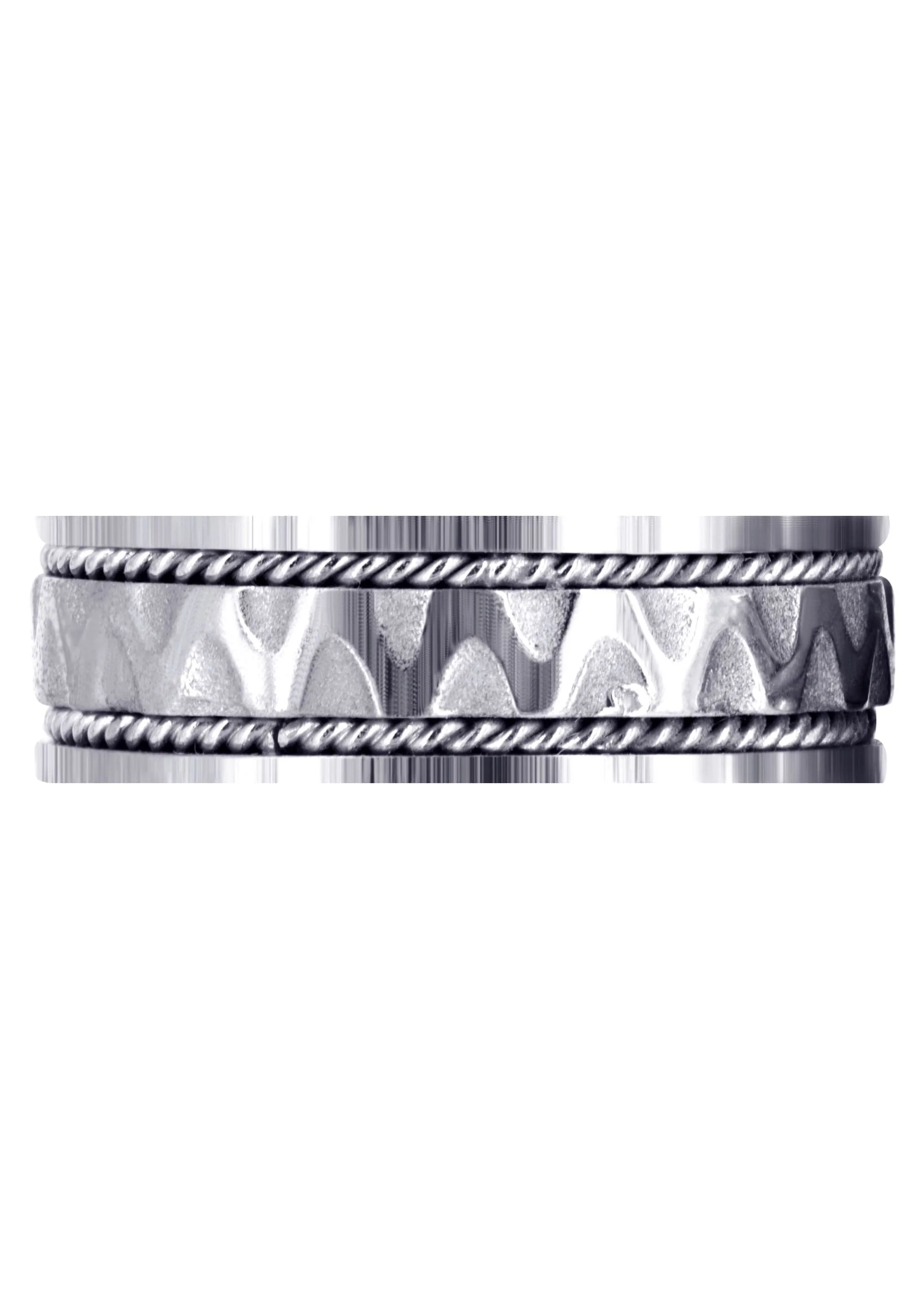 Celtic Mens Wedding Band | Sand Blast / High Polish Finish (Max) - Image 2