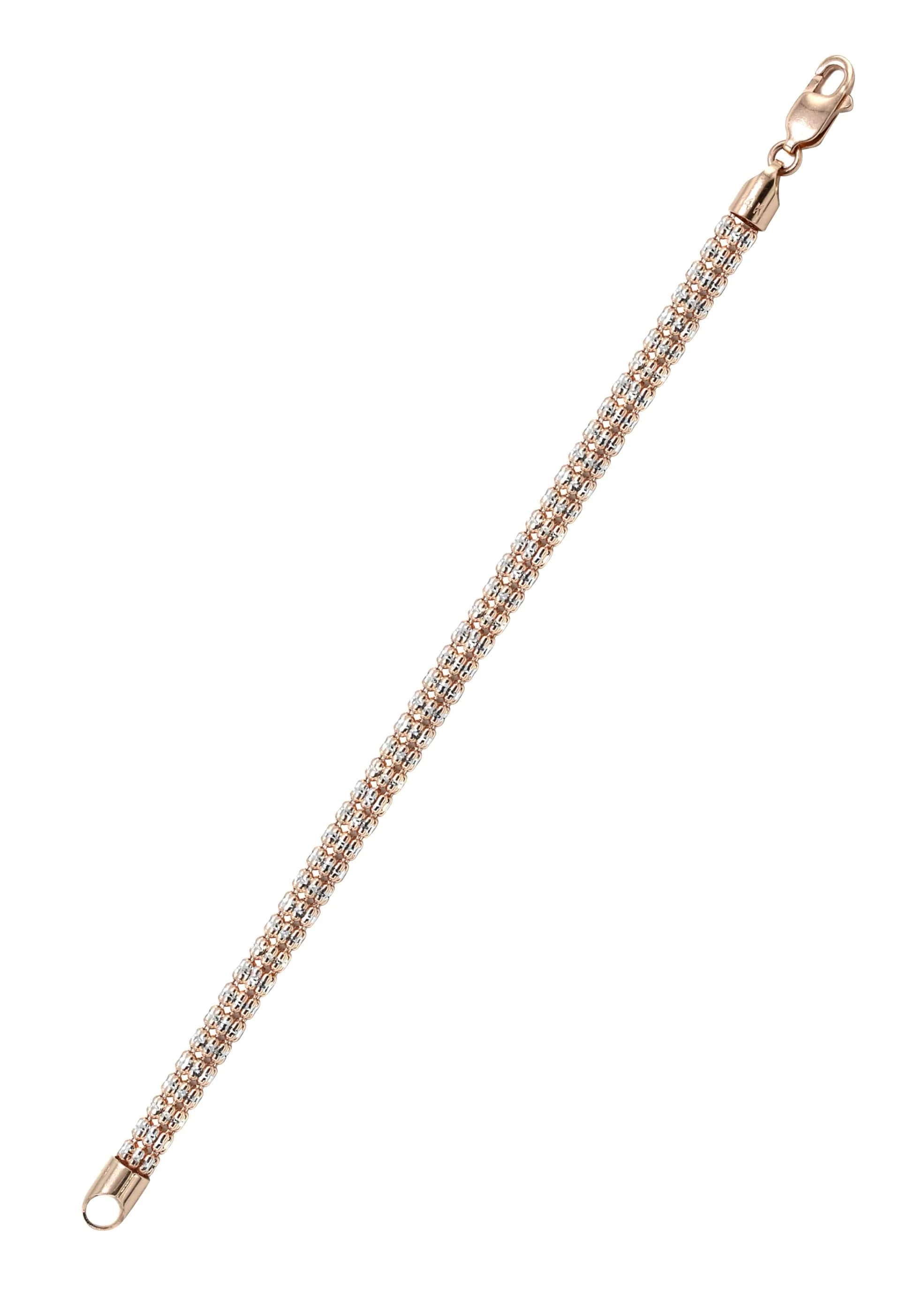 10K Rose Gold Ice  Bracelet - Image 3