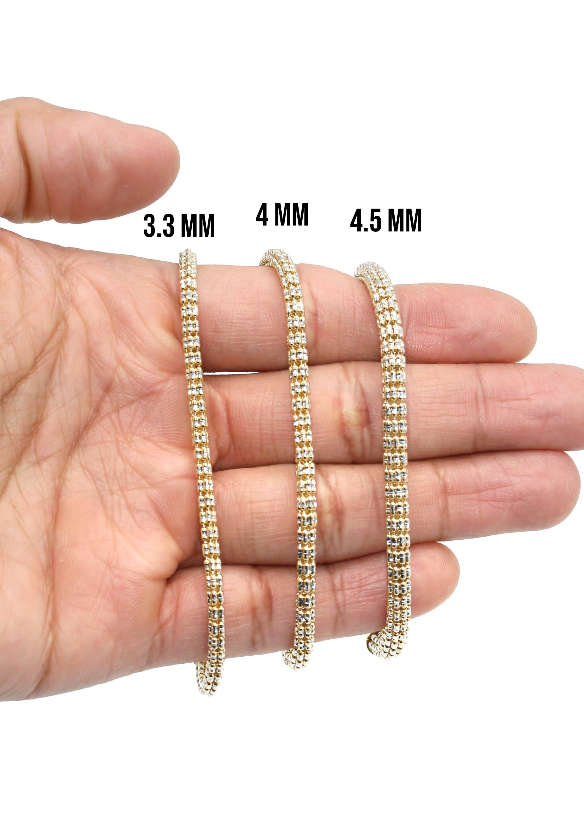 Yellow Gold Men's Ice Bracelet 10K/14K - Image 4