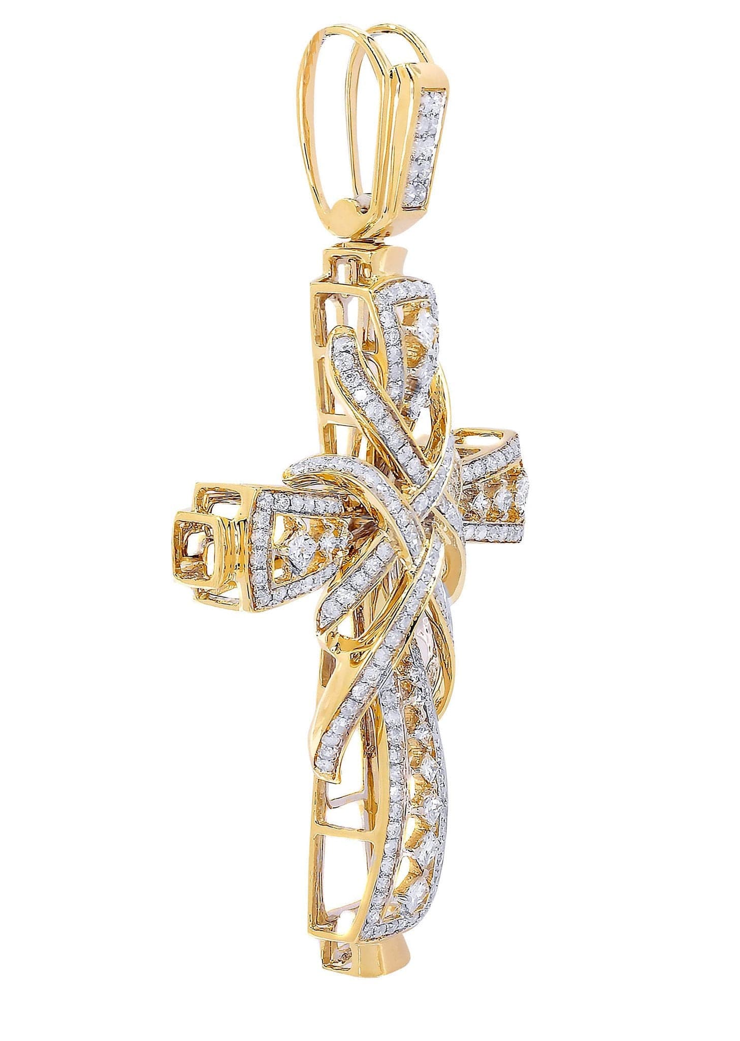 Diamond Cross Pendant| 2.33 Carats| 14.34 Grams - Image 2