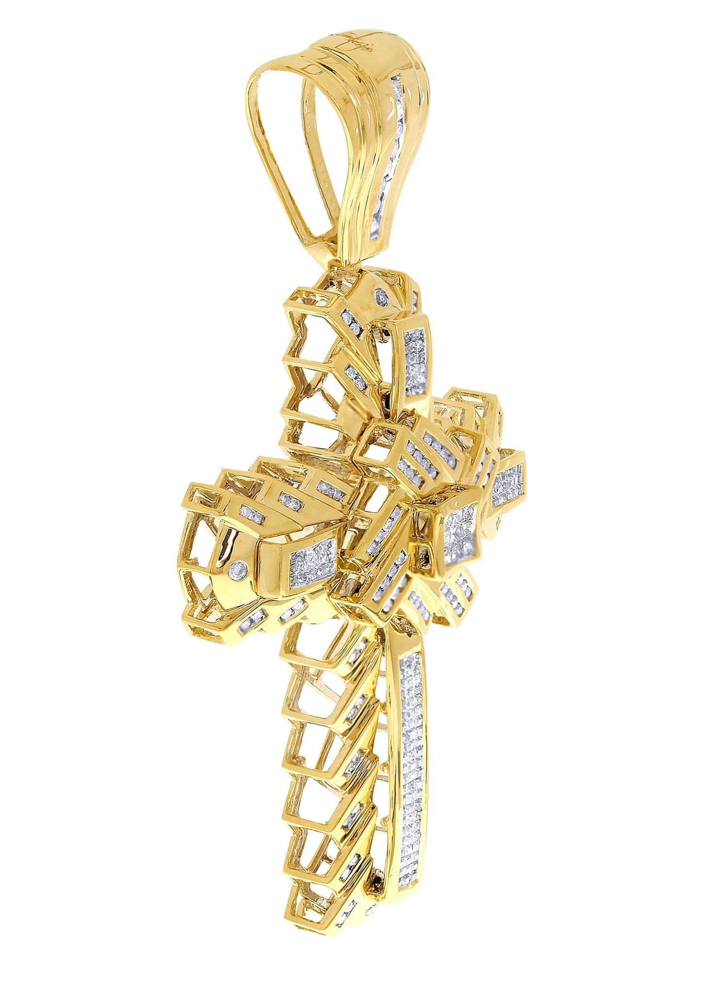 Diamond Cross Pendant| 2.51 Carats| 34.83 Grams - Image 2