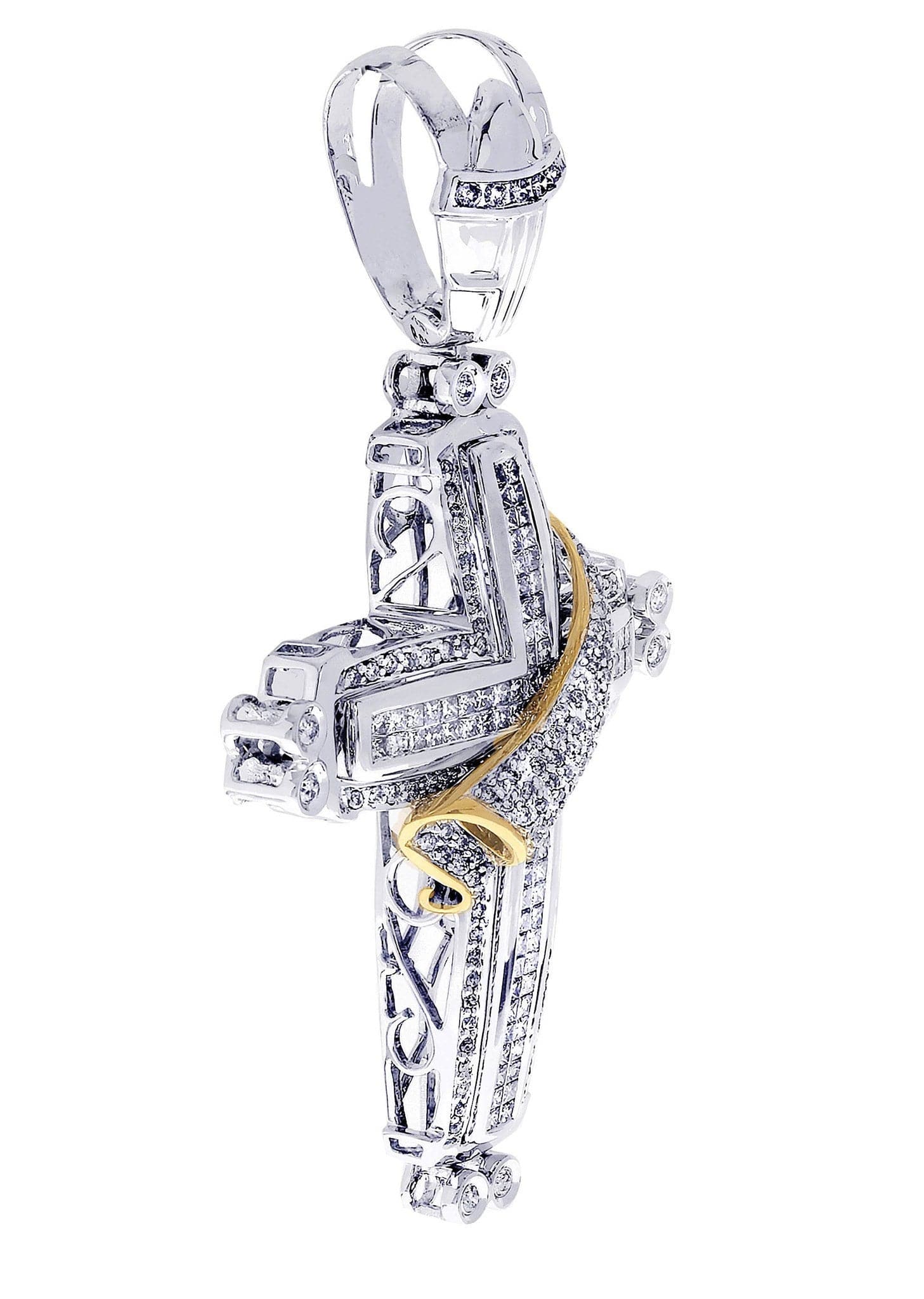 Diamond Cross Pendant| 2.85 Carats| 19.7 Grams - Image 2
