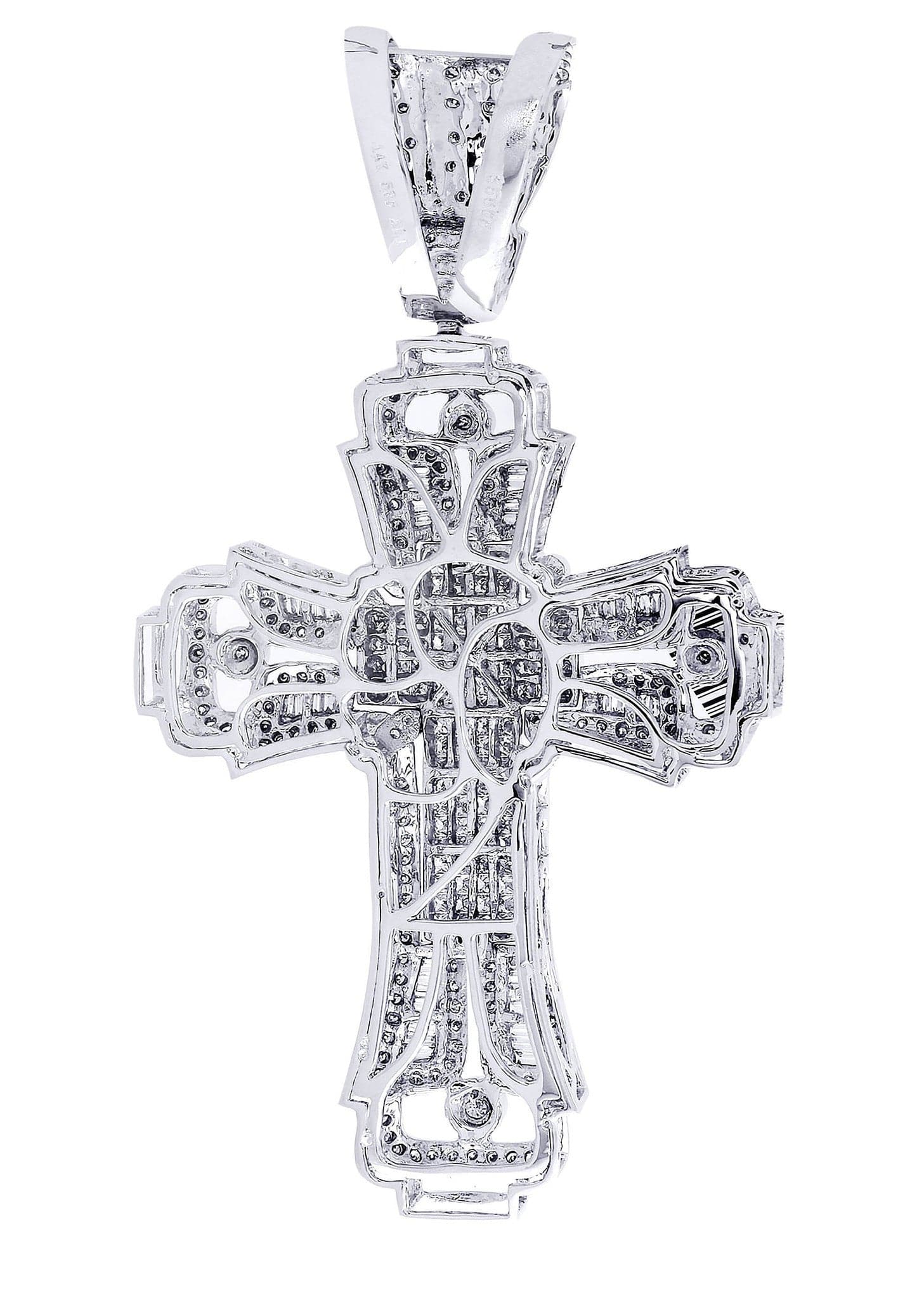 Diamond Cross Pendant| 3.18 Carats| 21.52 Grams - Image 3
