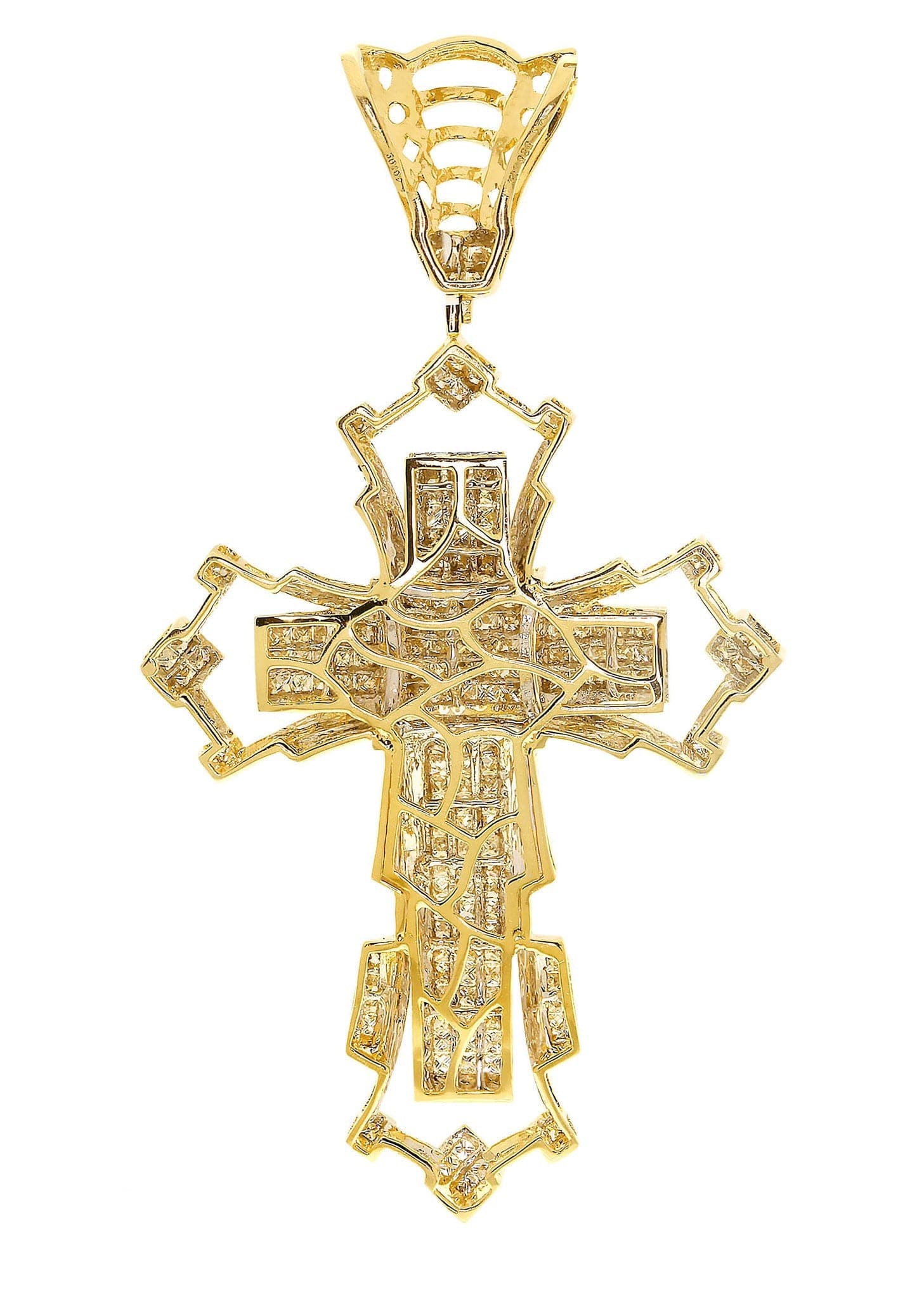 Diamond Cross Pendant| 3.99 Carats| 22.18 Grams - Image 3