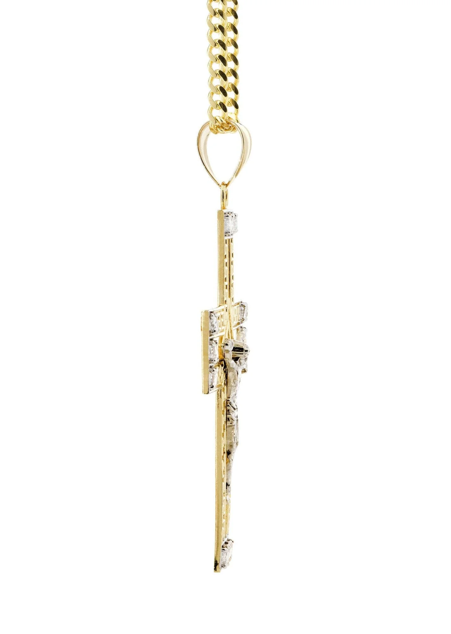 10K Yellow Gold Cross /Crucifix Necklace | Appx. 20.8 Grams - Image 4