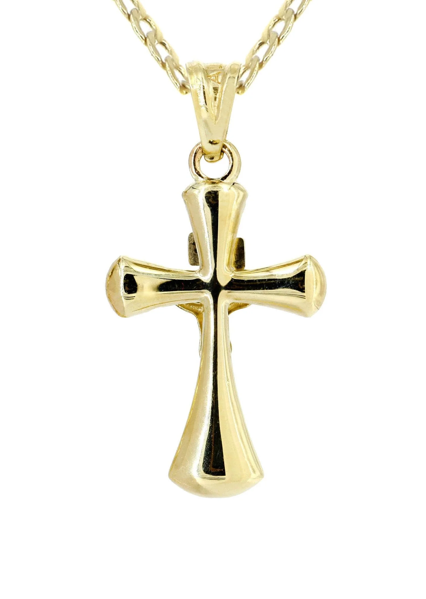 10K Gold Crucifix / Cross  Necklace For Men | 5.66 Grams - Image 3