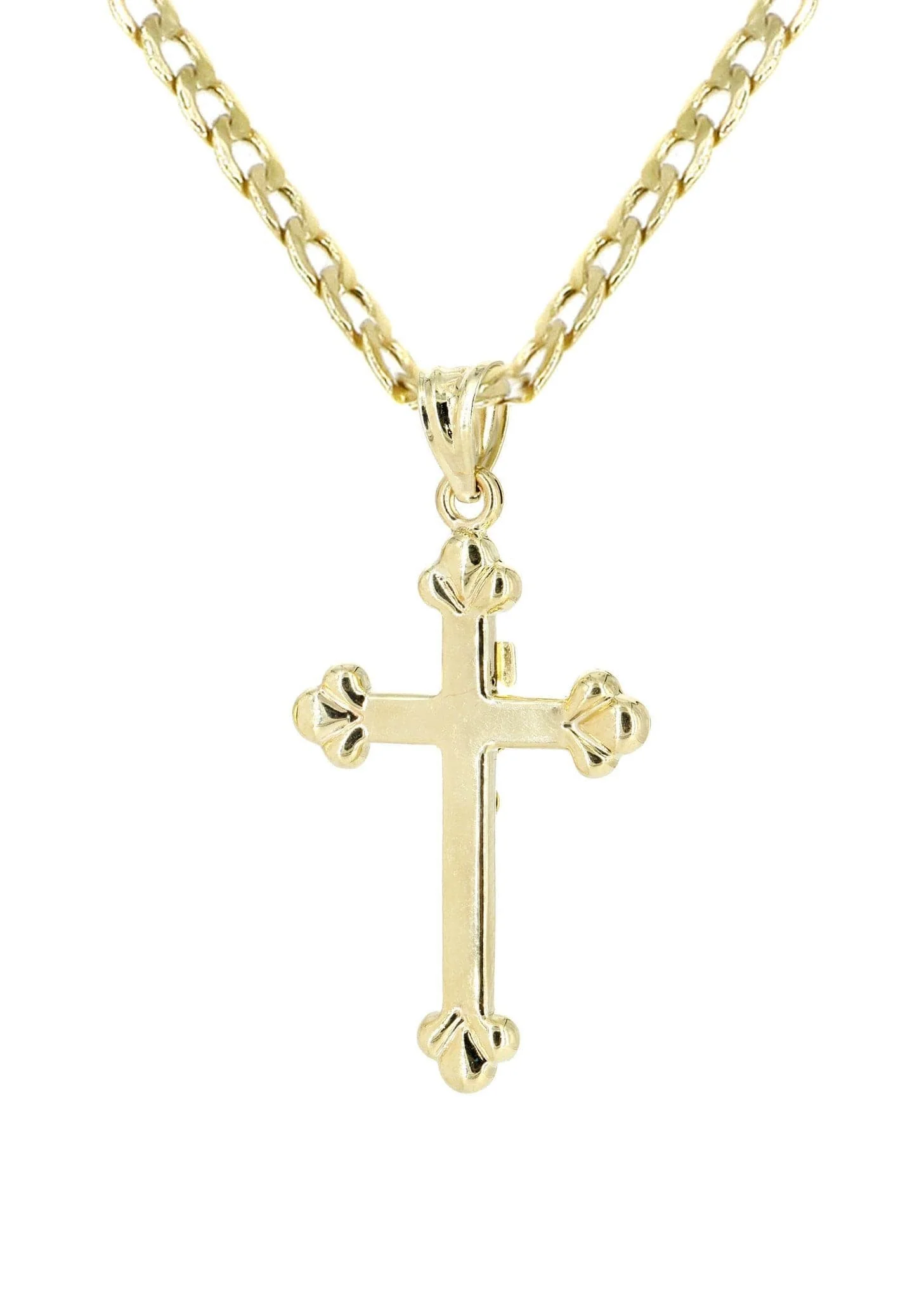 10K Gold Crucifix / Cross  Necklace For Men | 5.3 Grams - Image 3