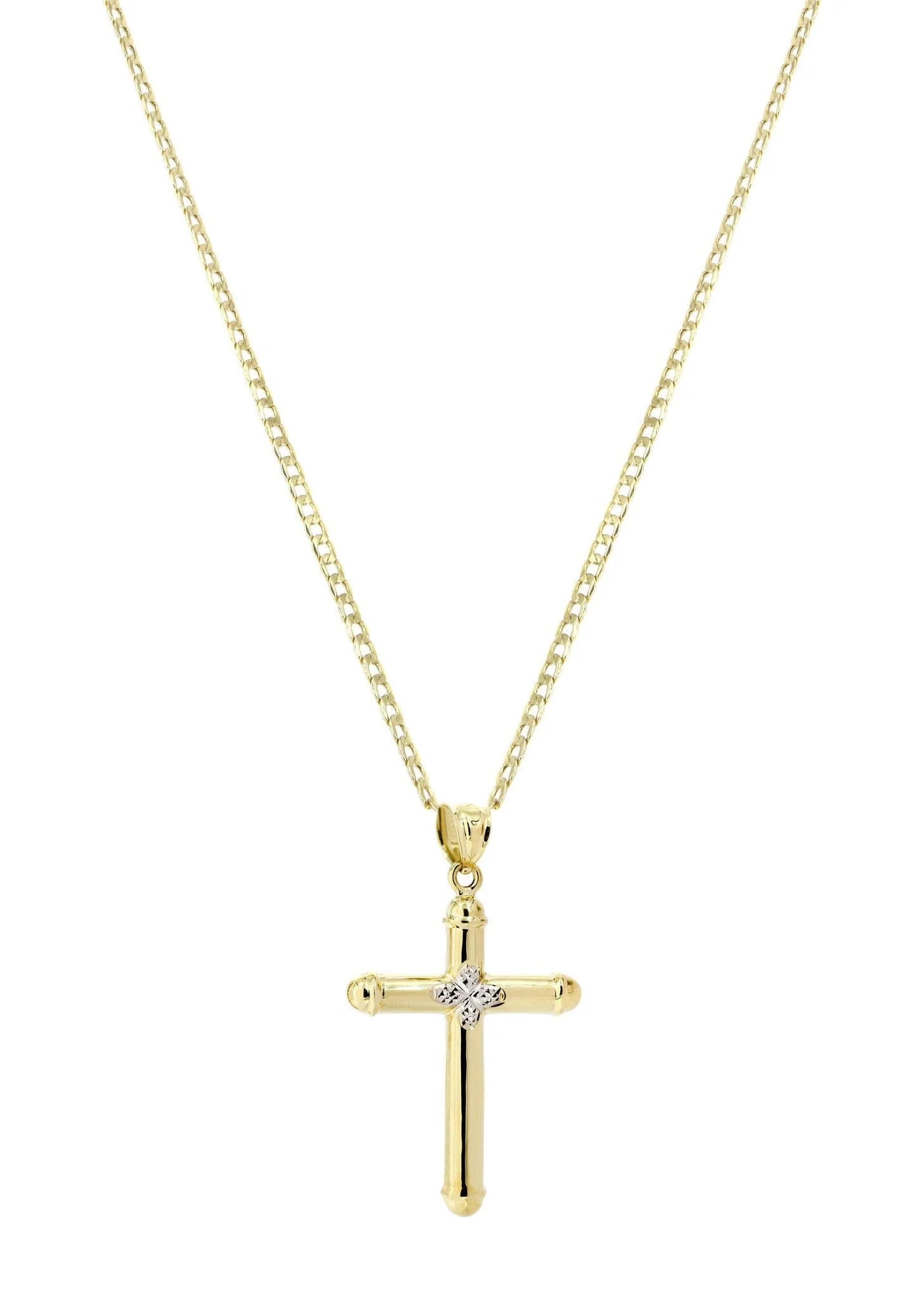 10K Gold Cross  Necklace For Men | 5.12 Grams - Image 4
