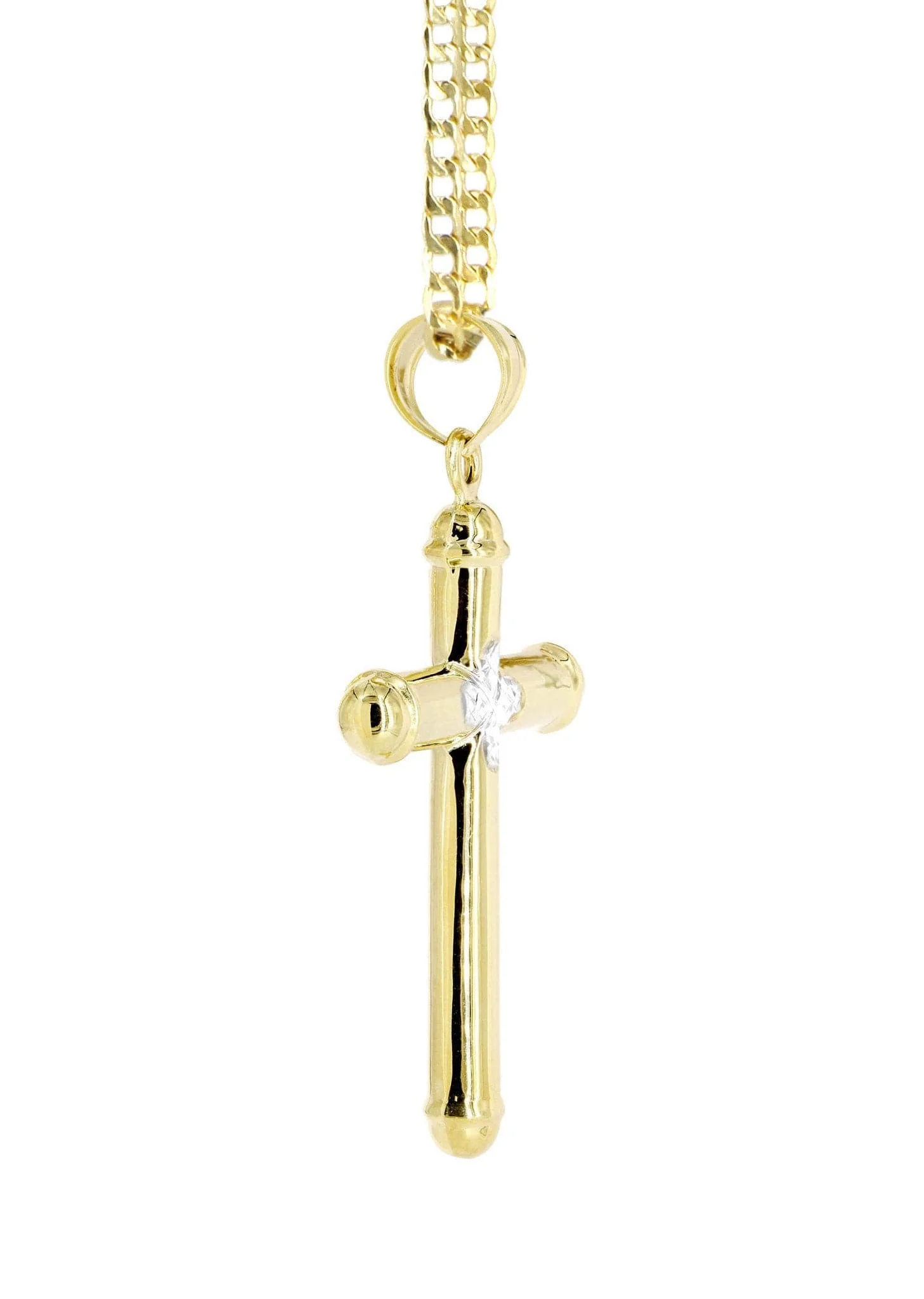 10K Gold Cross  Necklace For Men | 5.12 Grams - Image 5