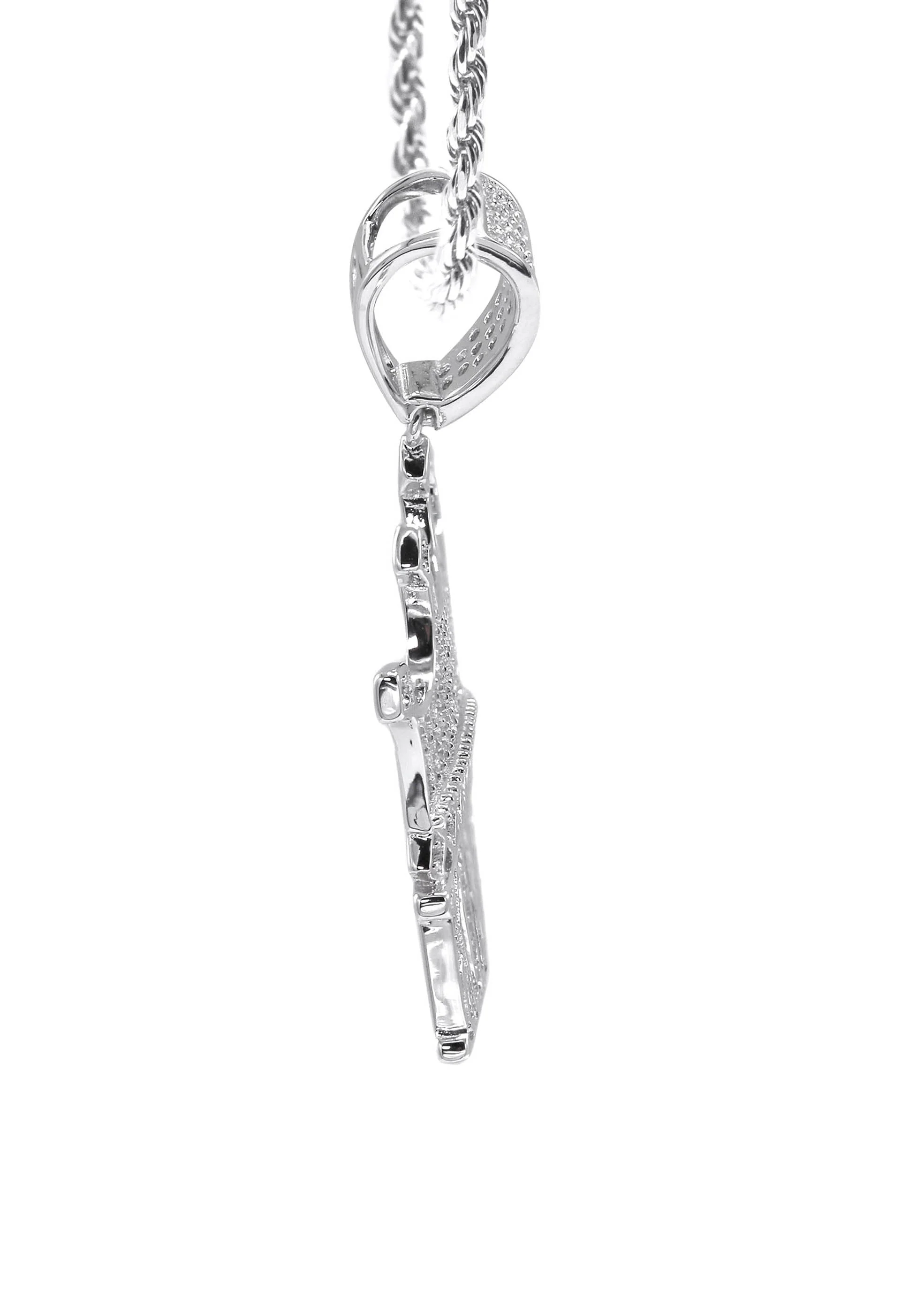 Silver King Crown Necklace | 18 Grams - Image 4