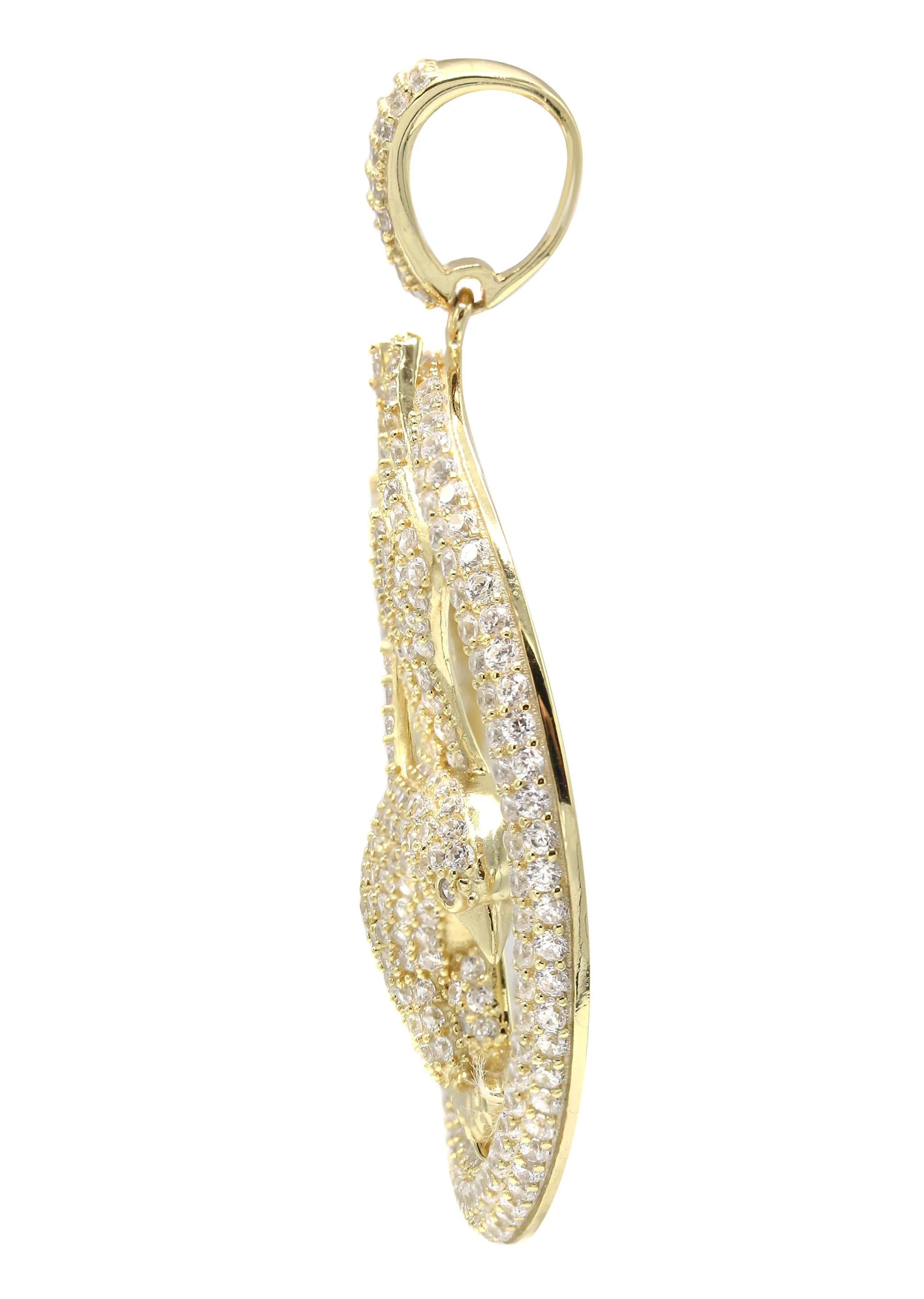 Silver Pendant - Gold Flying Eagle Tag Pendant | Appx 13.4 Grams - Image 3