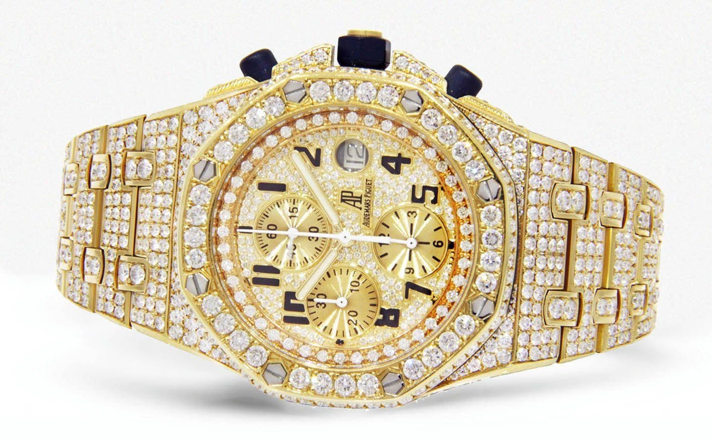Diamond Audemars Piguet Royal Oak Offshore | 18K Yellow Gold | 42 Mm - Image 2