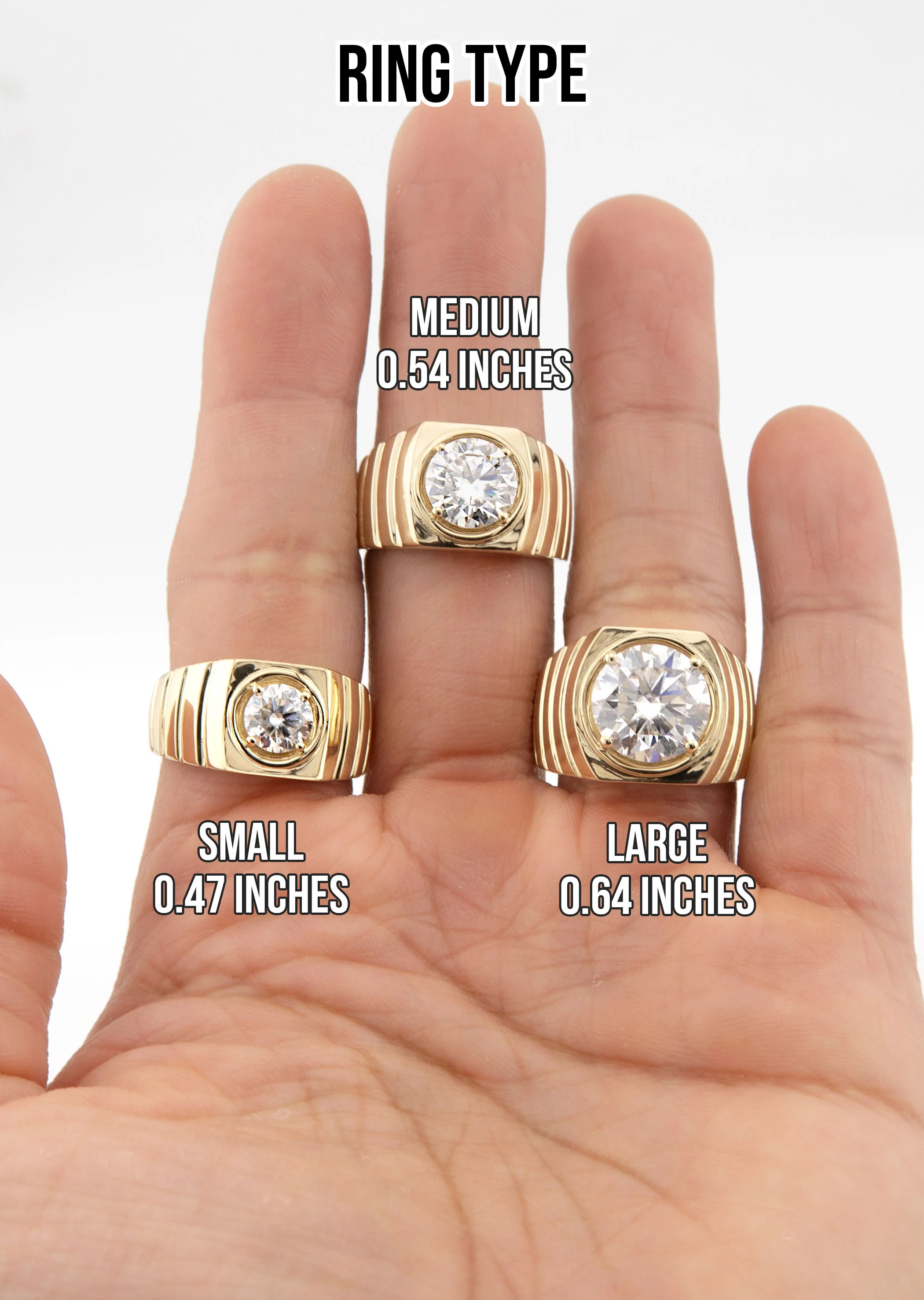 Men's Jewelry - Men's VVS Lab Diamond Round Brilliant Cut Solitaire Engagement Ring | Yellow Gold - Image 5