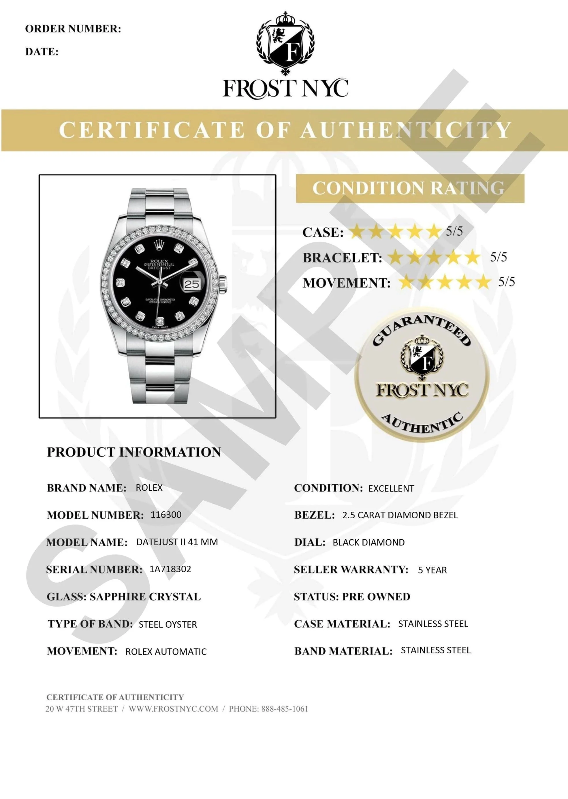 Diamond Gold Rolex Watch For Men 16233 | 36Mm | Custom Pink Arabic Full Diamond Dial | Oyster Band - Image 8