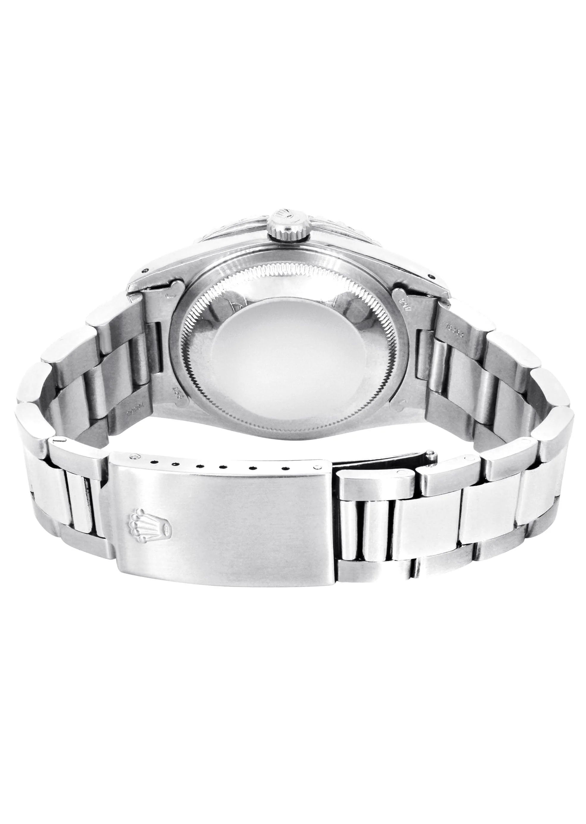 Diamond Mens Rolex Datejust Watch 16200 | 36Mm | Blue Mother Of Pearl Roman Numeral Dial | Oyster Band - Image 6