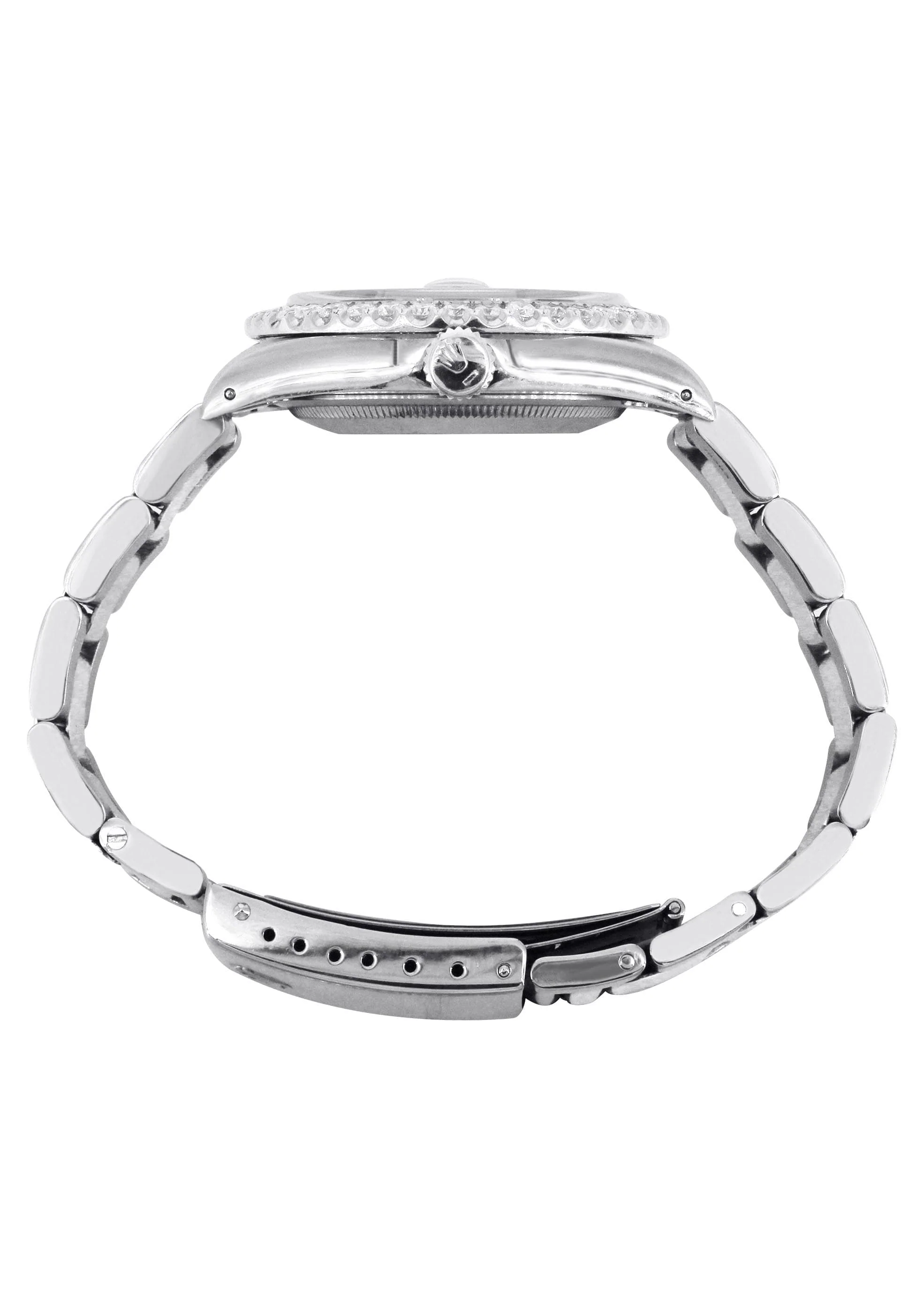 Diamond Mens Rolex Datejust Watch 16200 | 36Mm | White Roman Numeral Dial | Oyster Band - Image 5