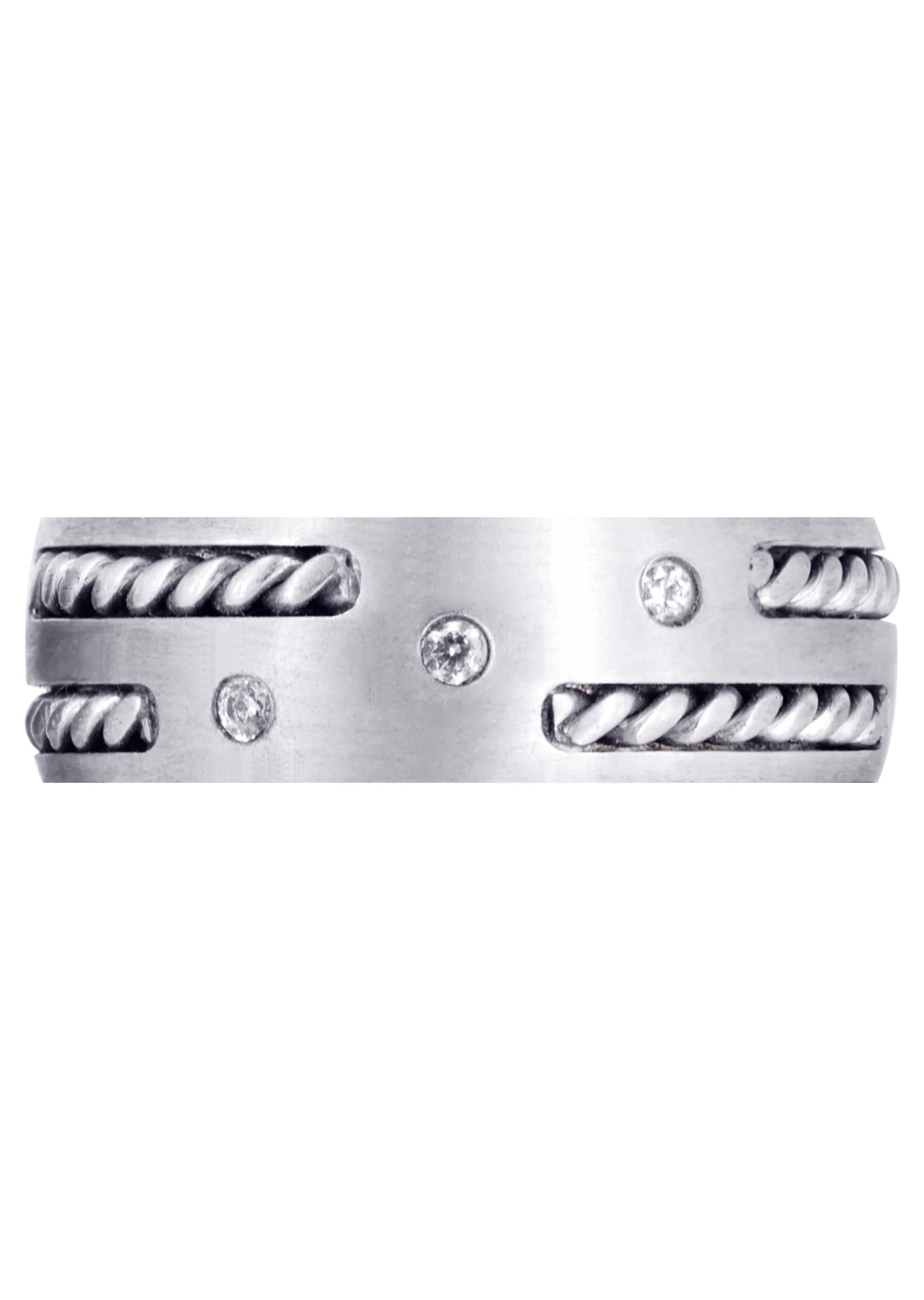 Diamond Mens Wedding Band | 0.09 Carats (Enrique) - Image 2