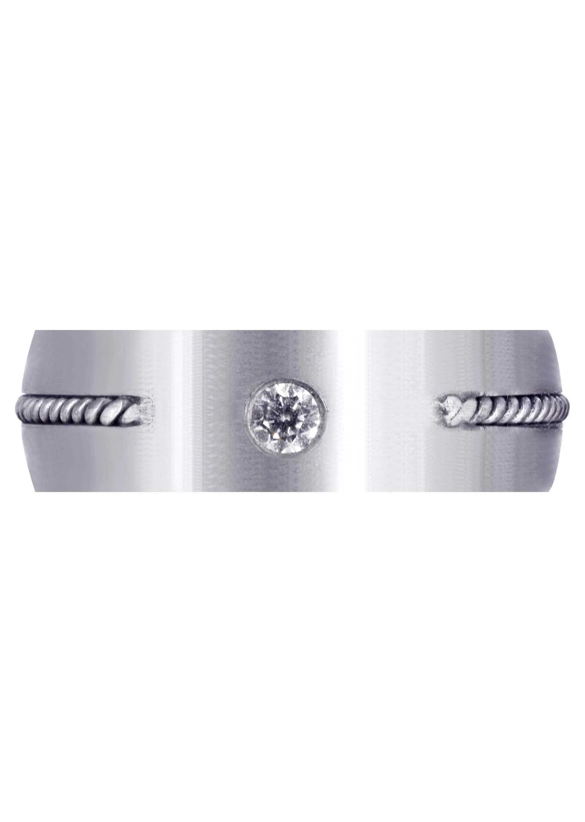 Diamond Mens Engagement Ring | 0.15 Carats | Satin Finish (Cohen) - Image 2