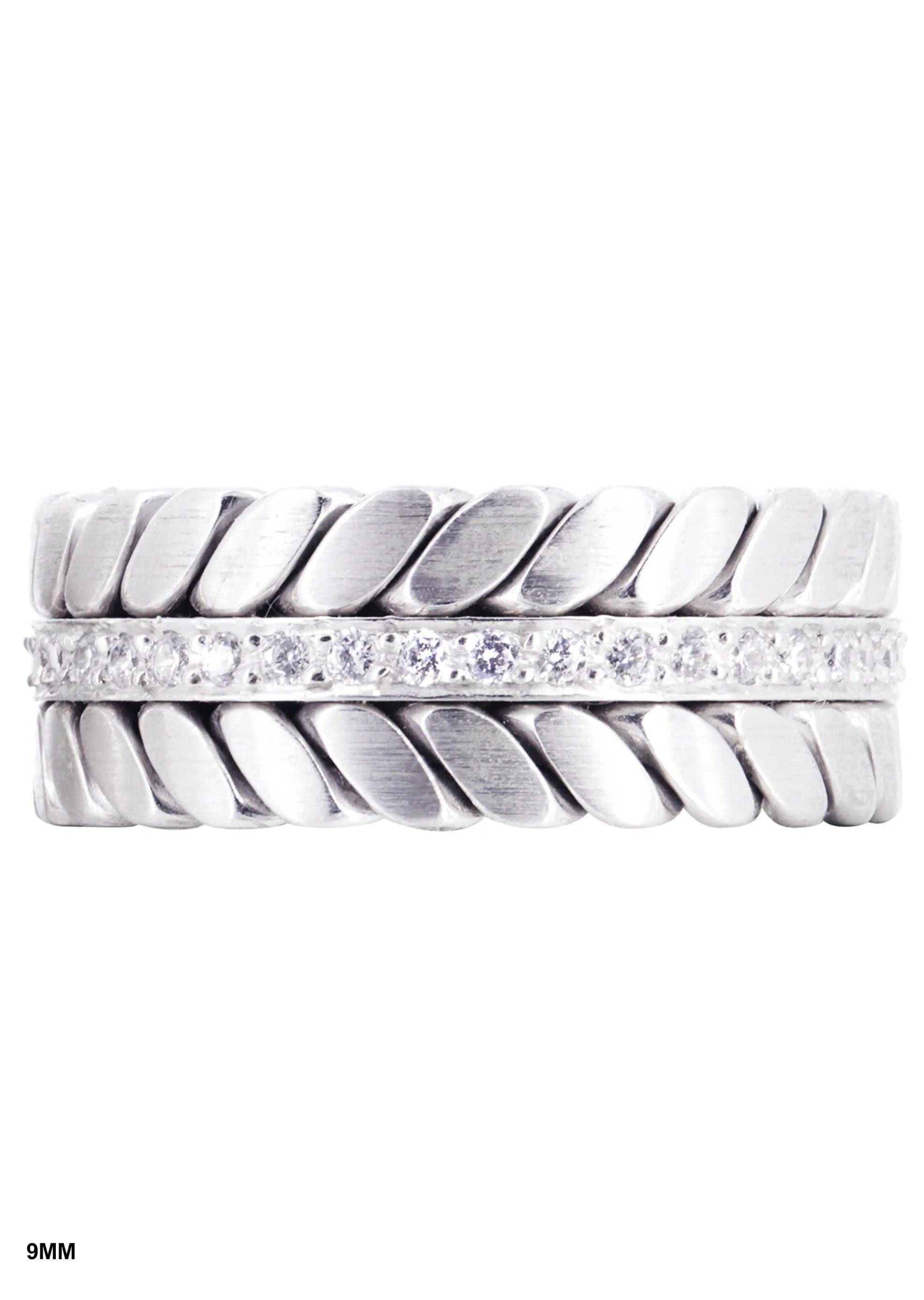 Diamond Mens Wedding Band | 0.6 Carats | High Polish Finish (Drake) - Image 4