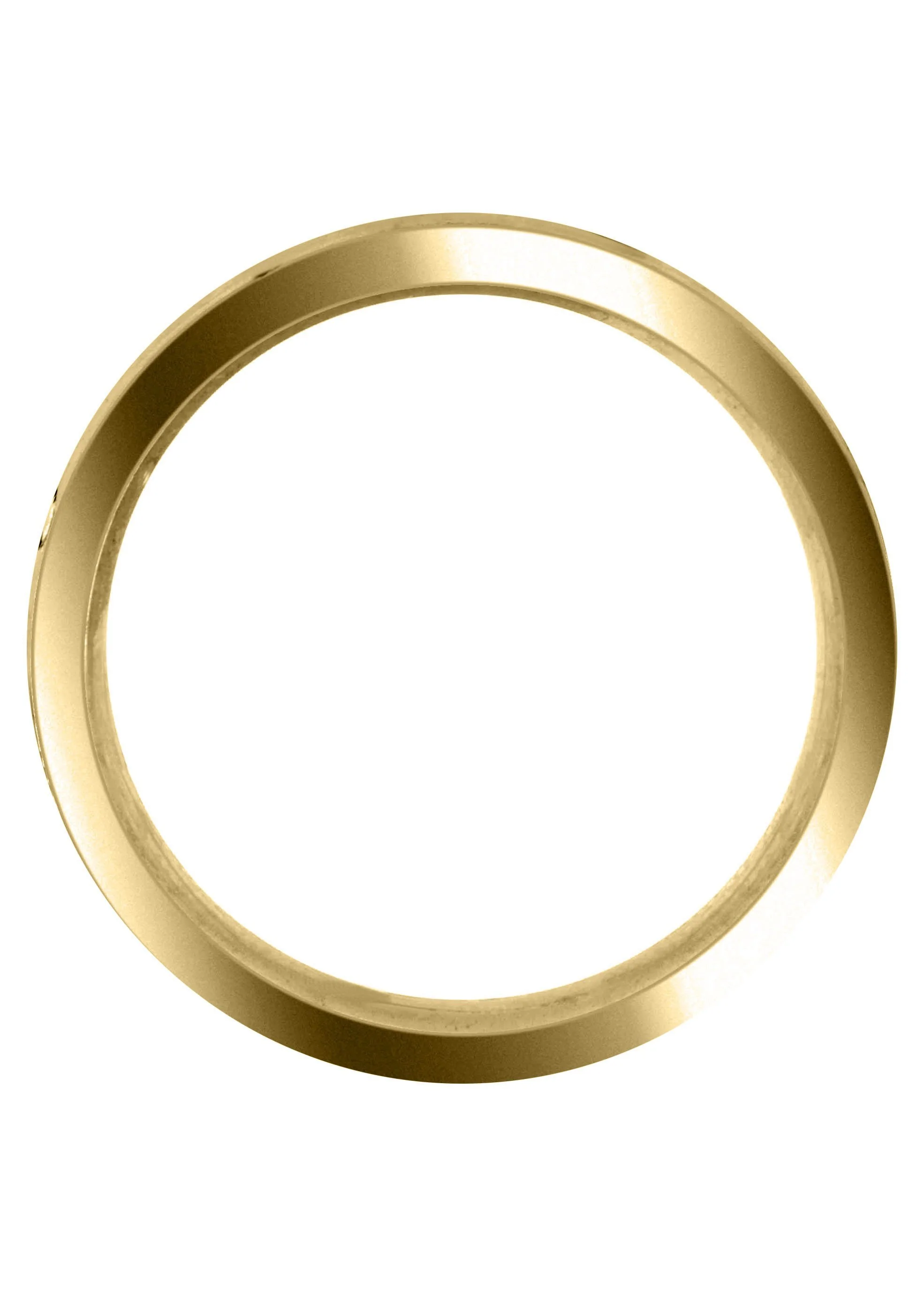 Yellow Gold Diamond Mens Wedding Band | 0.06 Carats | Satin Finish (Lane) - Image 3