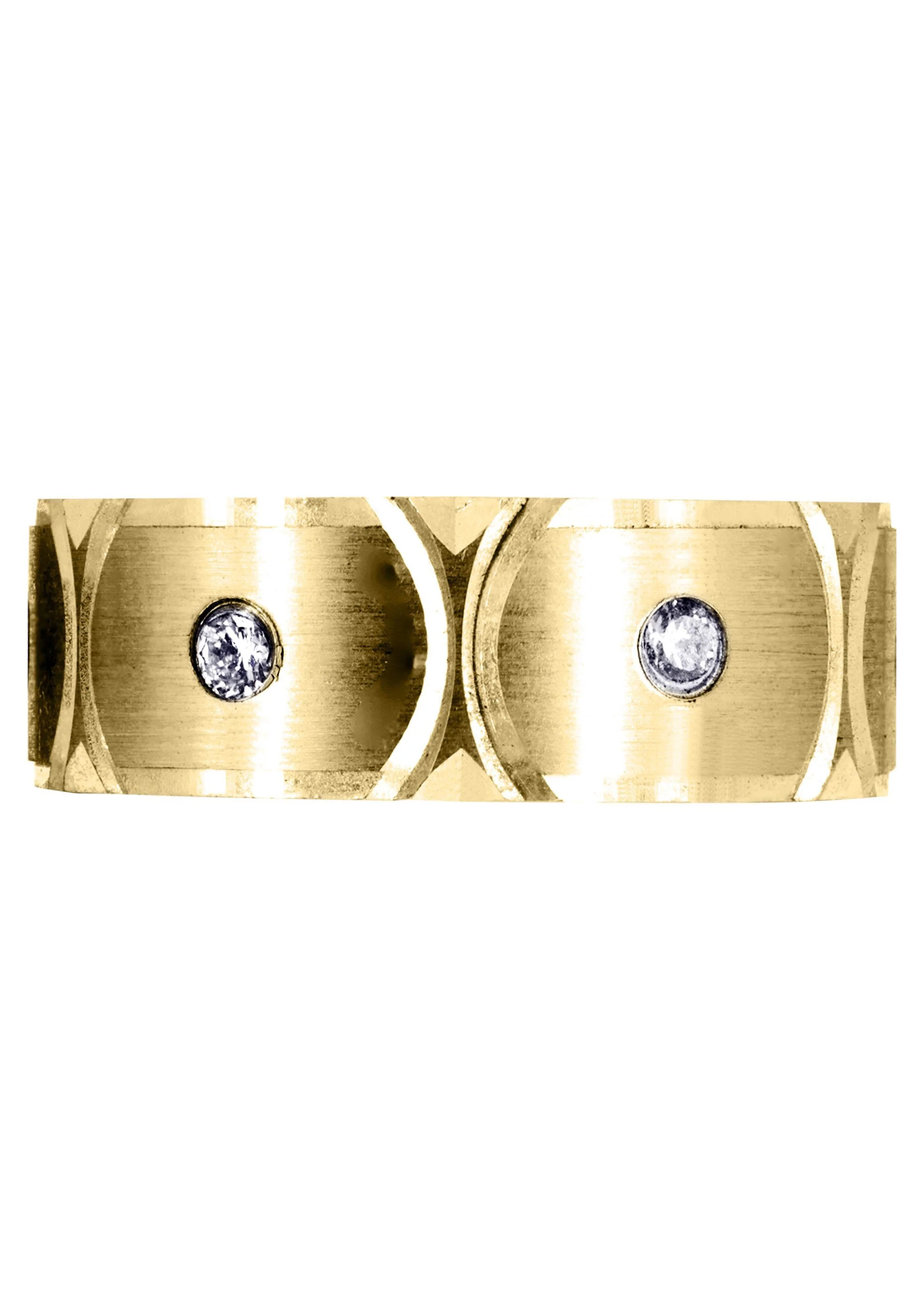 Yellow Gold Diamond Mens Wedding Band | 0.3 Carats (Colby) - Image 2