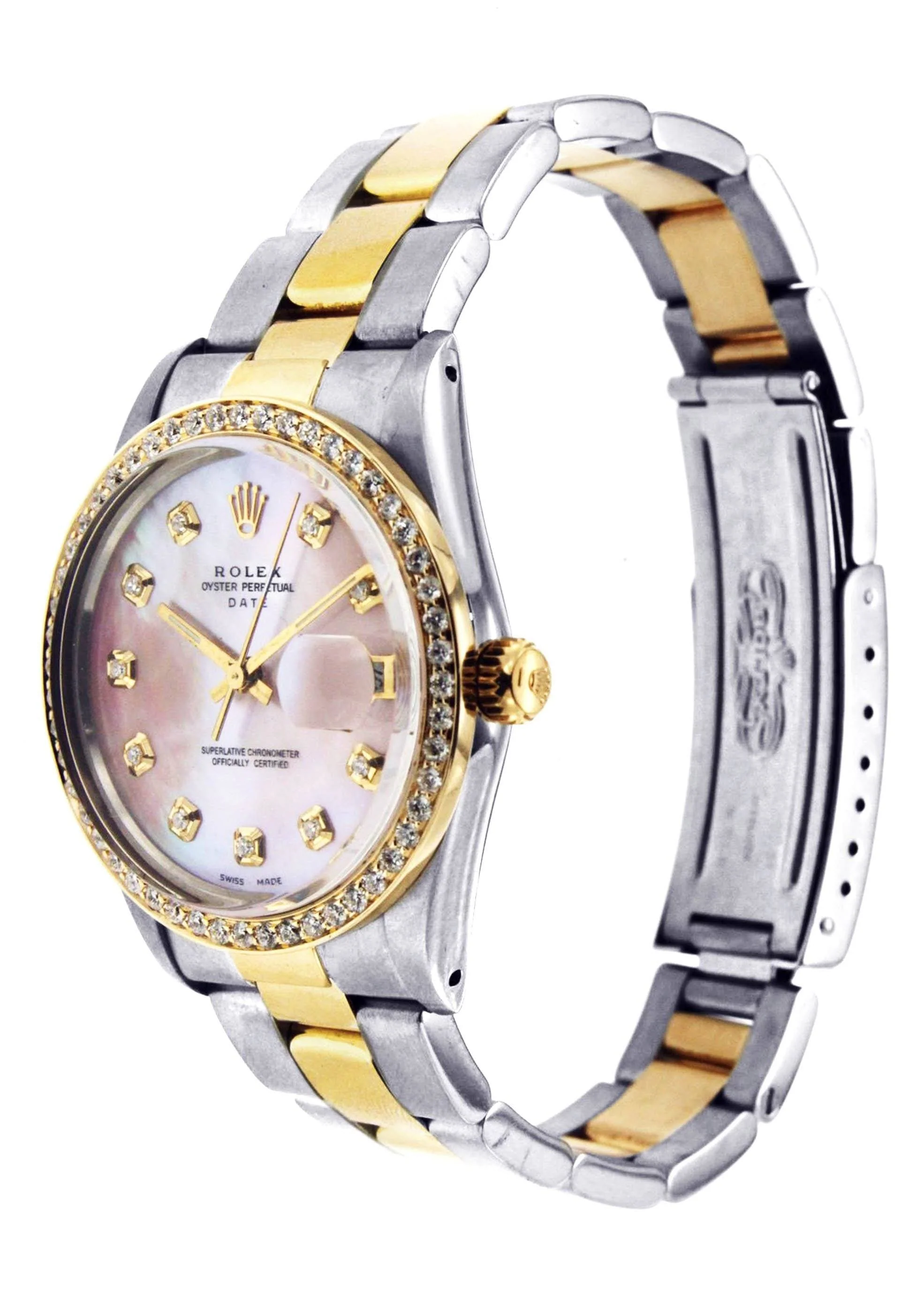 Diamond Rolex Date | Stainless Steel - Image 3