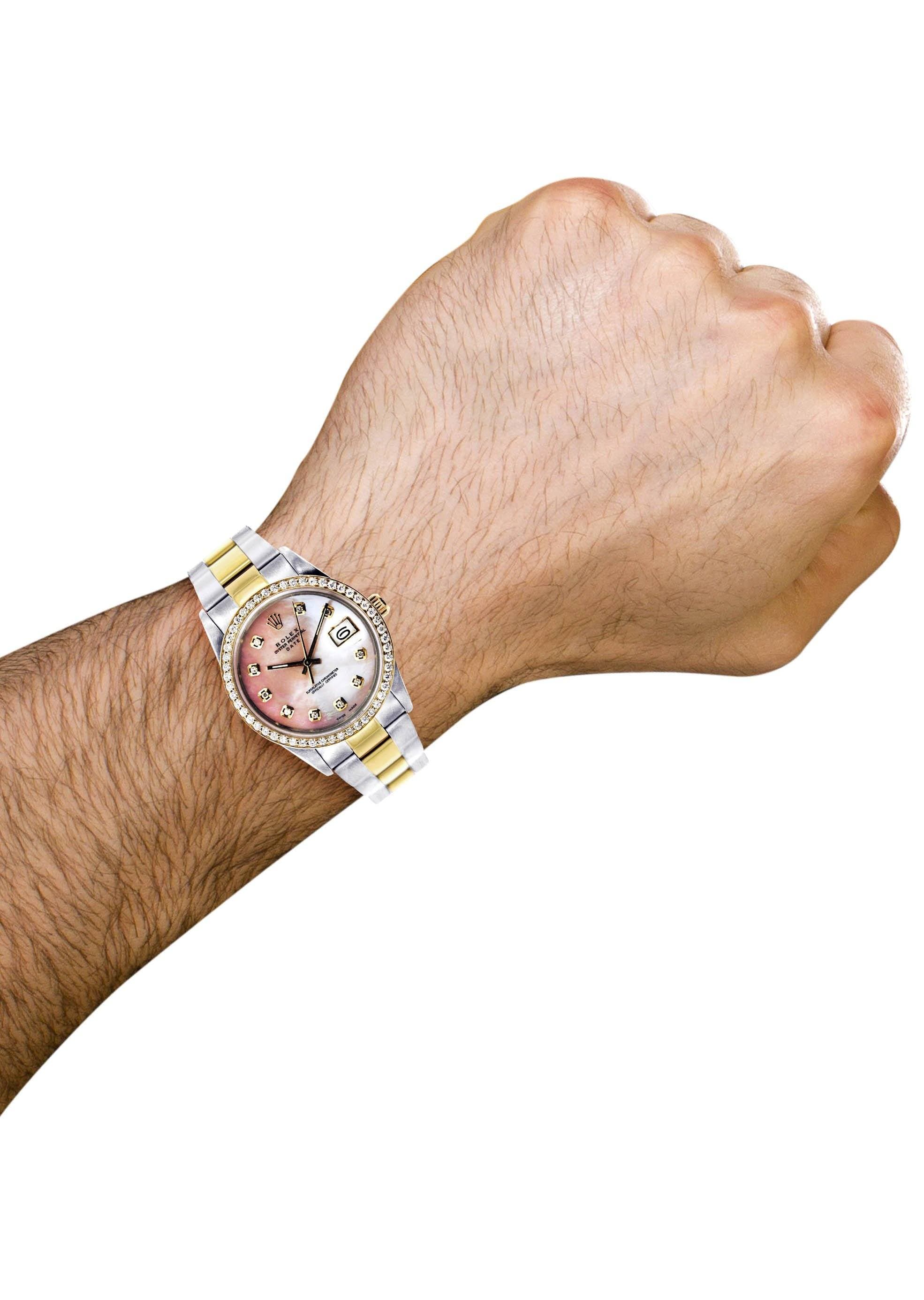 Diamond Rolex Date | Stainless Steel - Image 5