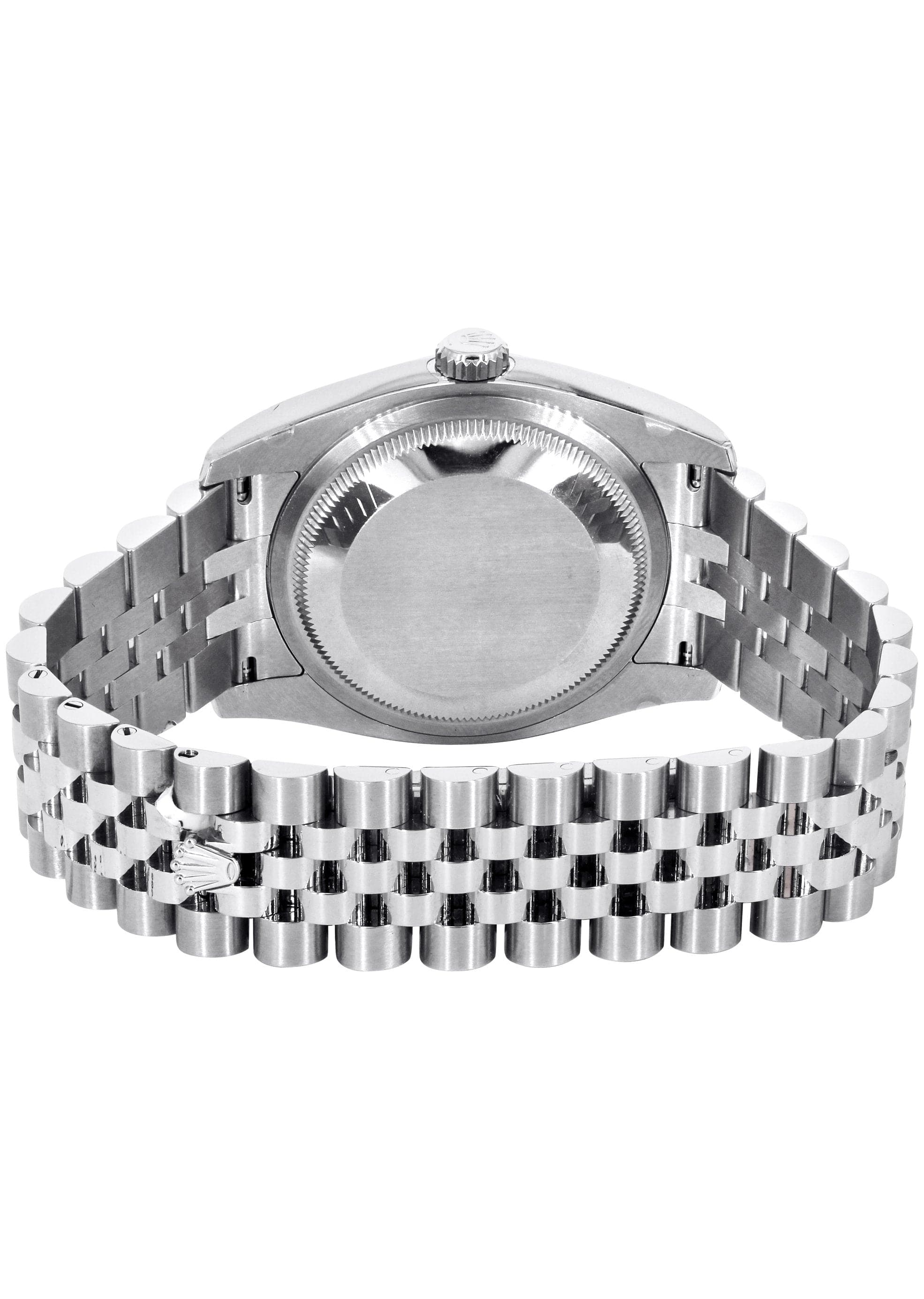 116200 | Hidden Clasp | Diamond Rolex Datejust  Watch | 36Mm | Dark Mother Of Pearl Dial | Roman Numeral | Jubilee Band - Image 3