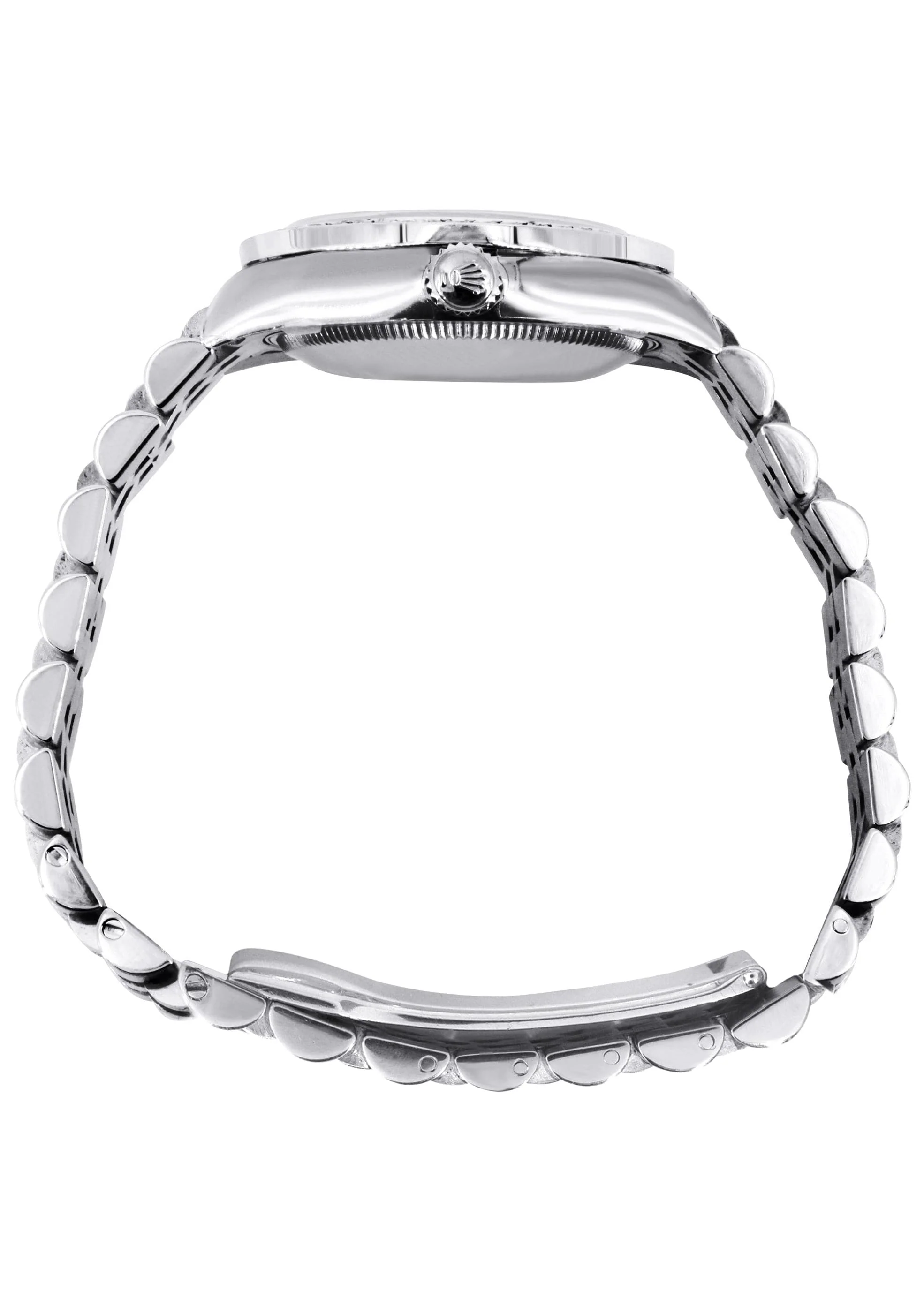 Diamond Rolex Watch | 68274 | Diamond Bezel | 31MM | Pink Diamond Dial | Jubilee Band - Image 7