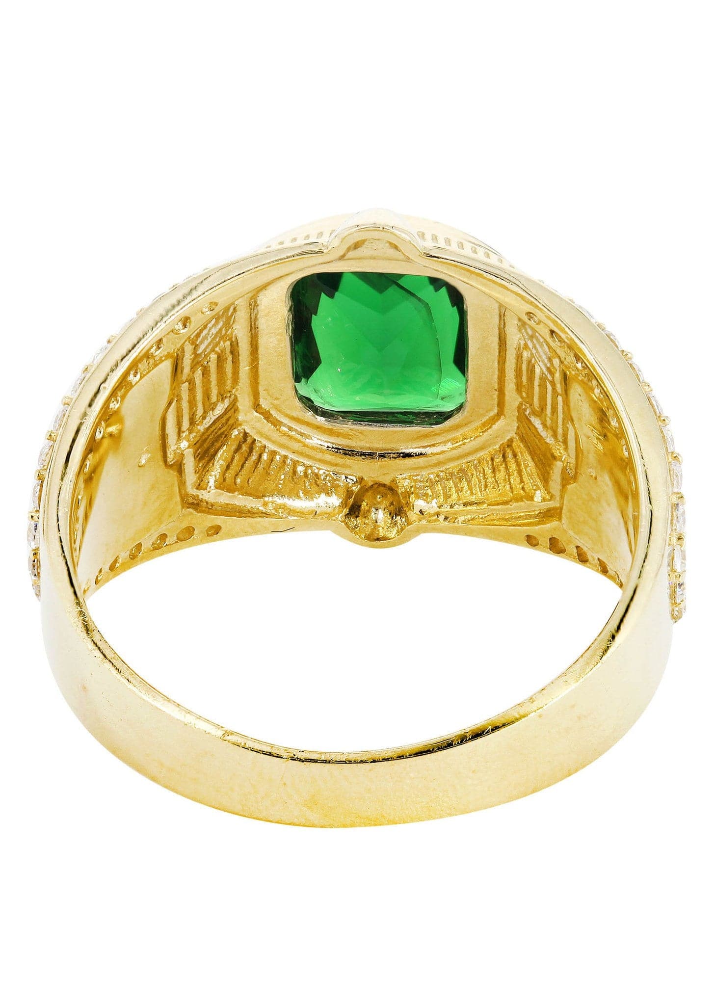 Emerald  10K Gold Mens Ring | 7.2 Grams - Image 2