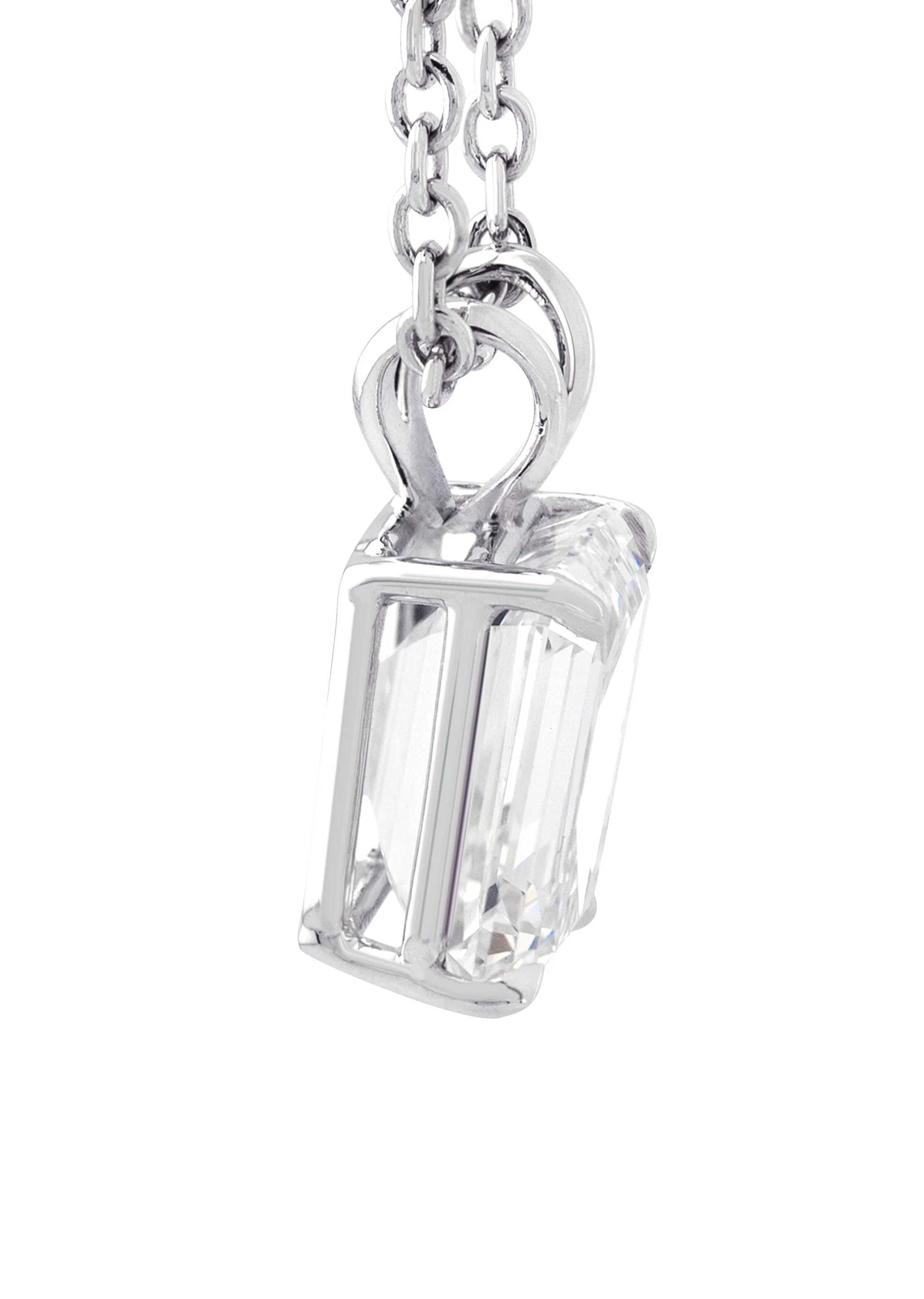 Women Jewelry - Diamond Necklace For Women | Lab Grown Emerald Diamond Solitaire Pendant - Image 3