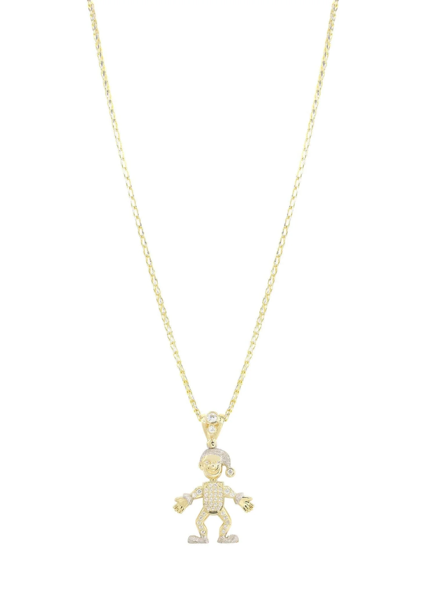 10K Yellow Gold Fancy Link  Children Necklace | Appx. 12.8 Grams - Image 5