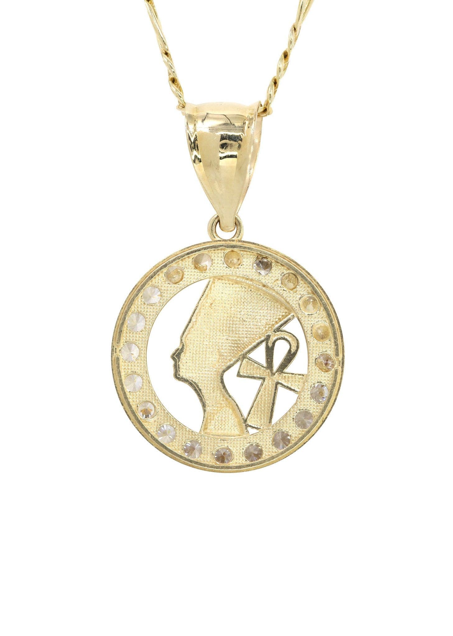 10K Yellow Gold Figaro  Pharaoh Necklace | Appx. 10.2 Grams - Image 3