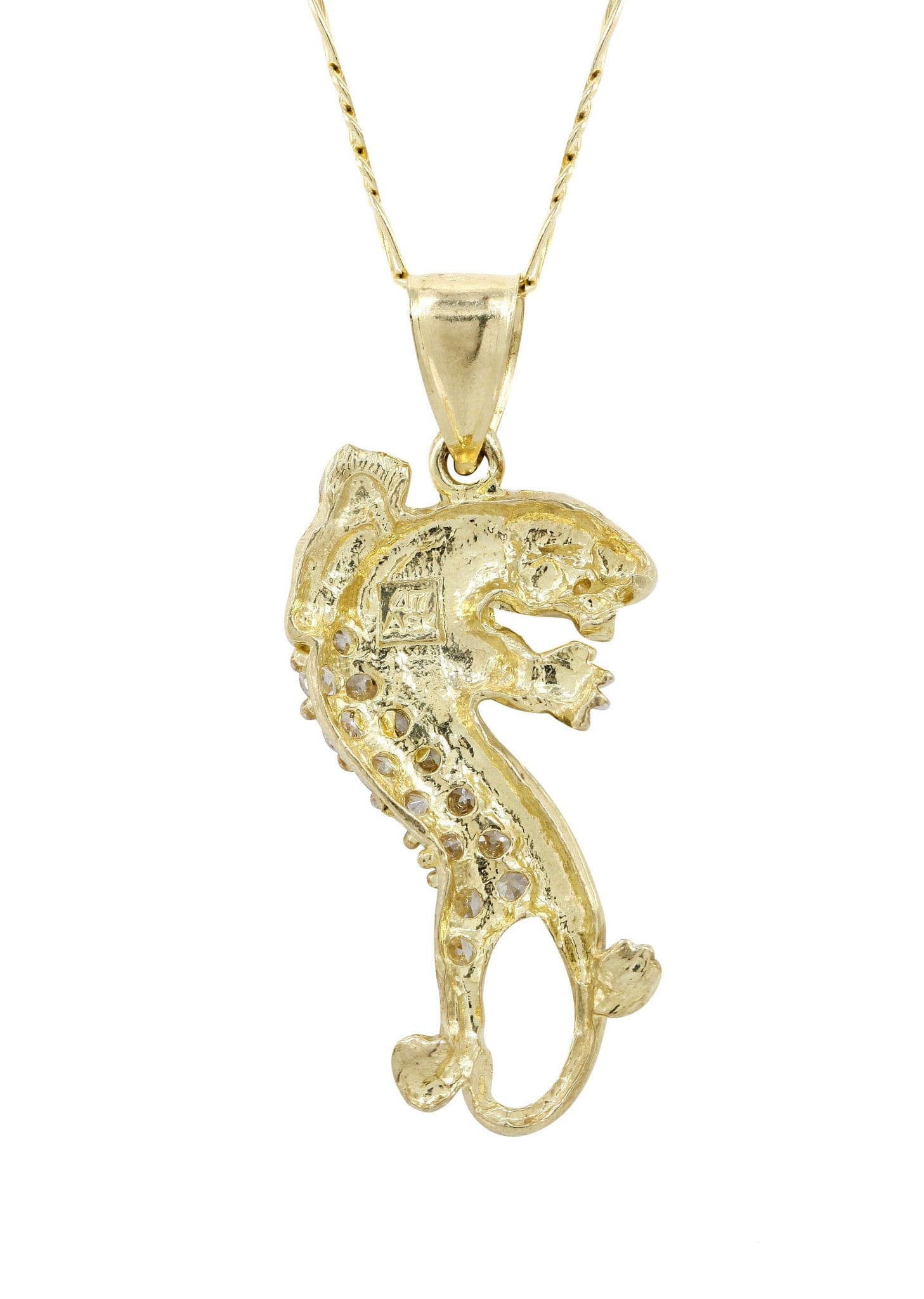 10K Yellow Gold Figaro  Tiger Necklace | Appx. 12 Grams - Image 3