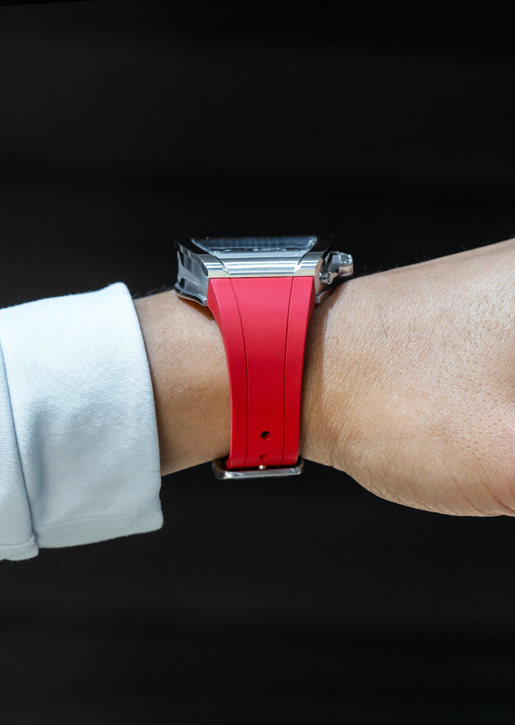 Frost NYC Mens Watch - Automatic Skeleton Stainless Steel Sport Watch | FRST-01-XS | Red - Image 3